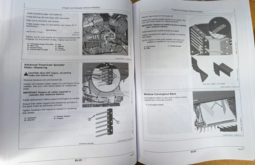 John Deere     Combine   Owners & Operation Manual - Part Number #