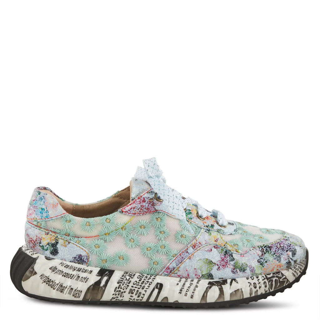 Spring Step 'Artiste Women's Daisymae Fashion Sneaker Blue Multi  42 /  10.5-11