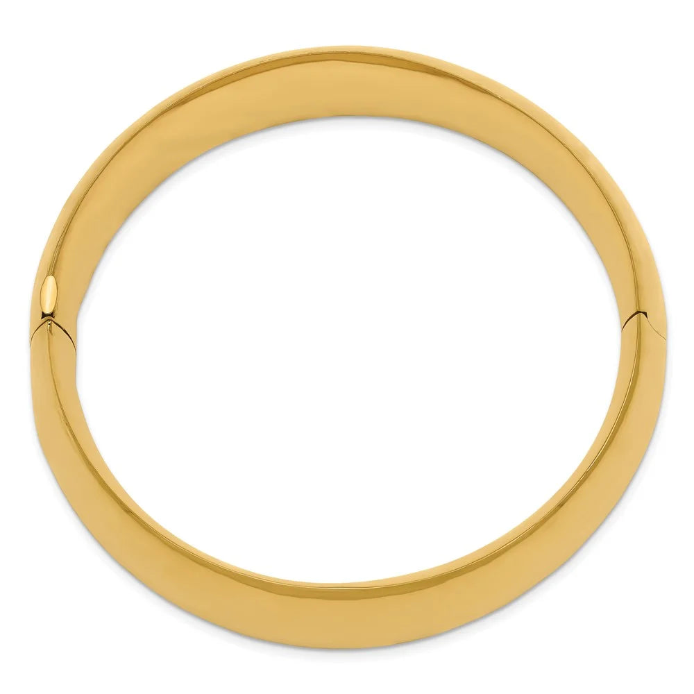 14k 13/16 Oversize High Polished Hinged Bangle Bracelet /16O