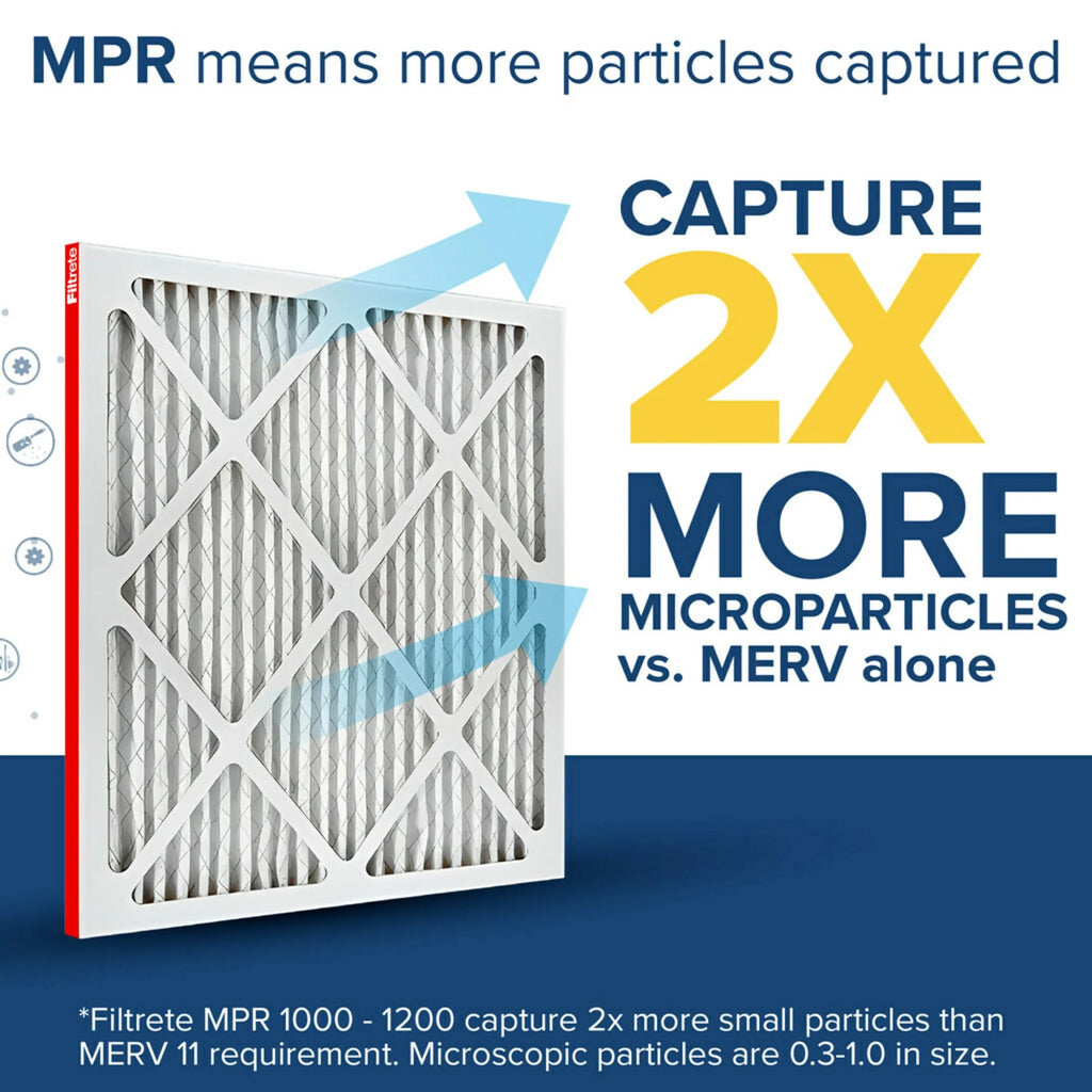 Filtrete 12x24x1 Air Filter,  1000  11, Allergen Defense, 4 Filters