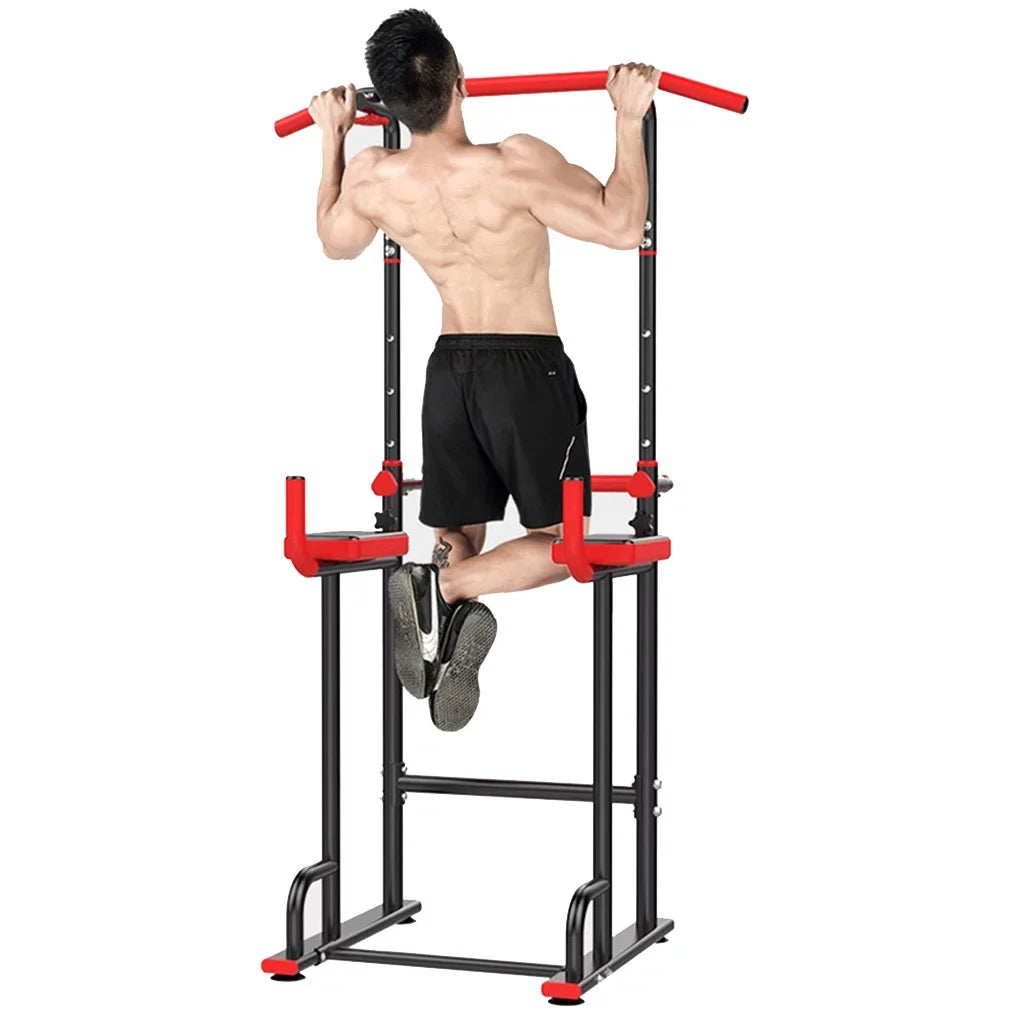 Follure Power Tower Dip Station Adjustable Pull Up Bar Exercise Home Gym Strength Training Workout Multi Function Equipment