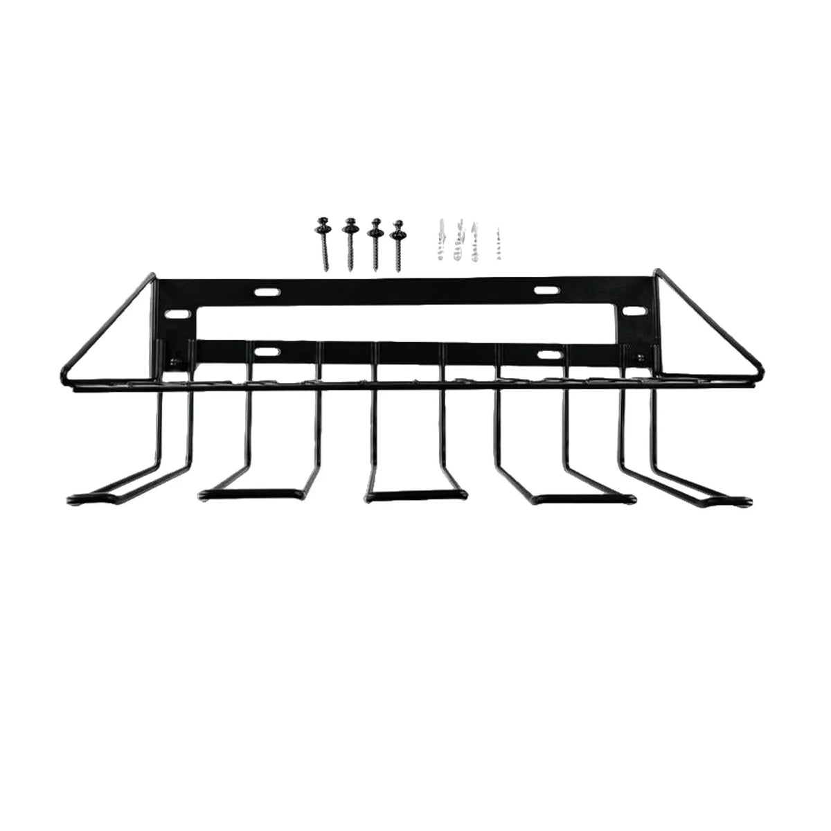 Floating Tool Wire Shelf Wall Mount Utility Storage Rack Easily Assemble Accessories Heavy Duty Metal Two Tier Design for Easy Access