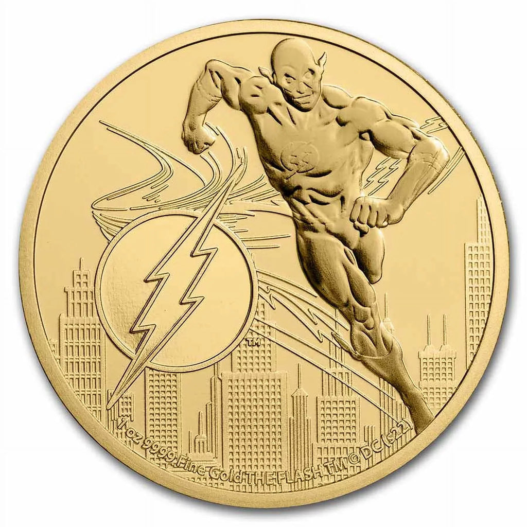 2022 Niue 1 oz Gold $250  Comics Justice League: The Flash