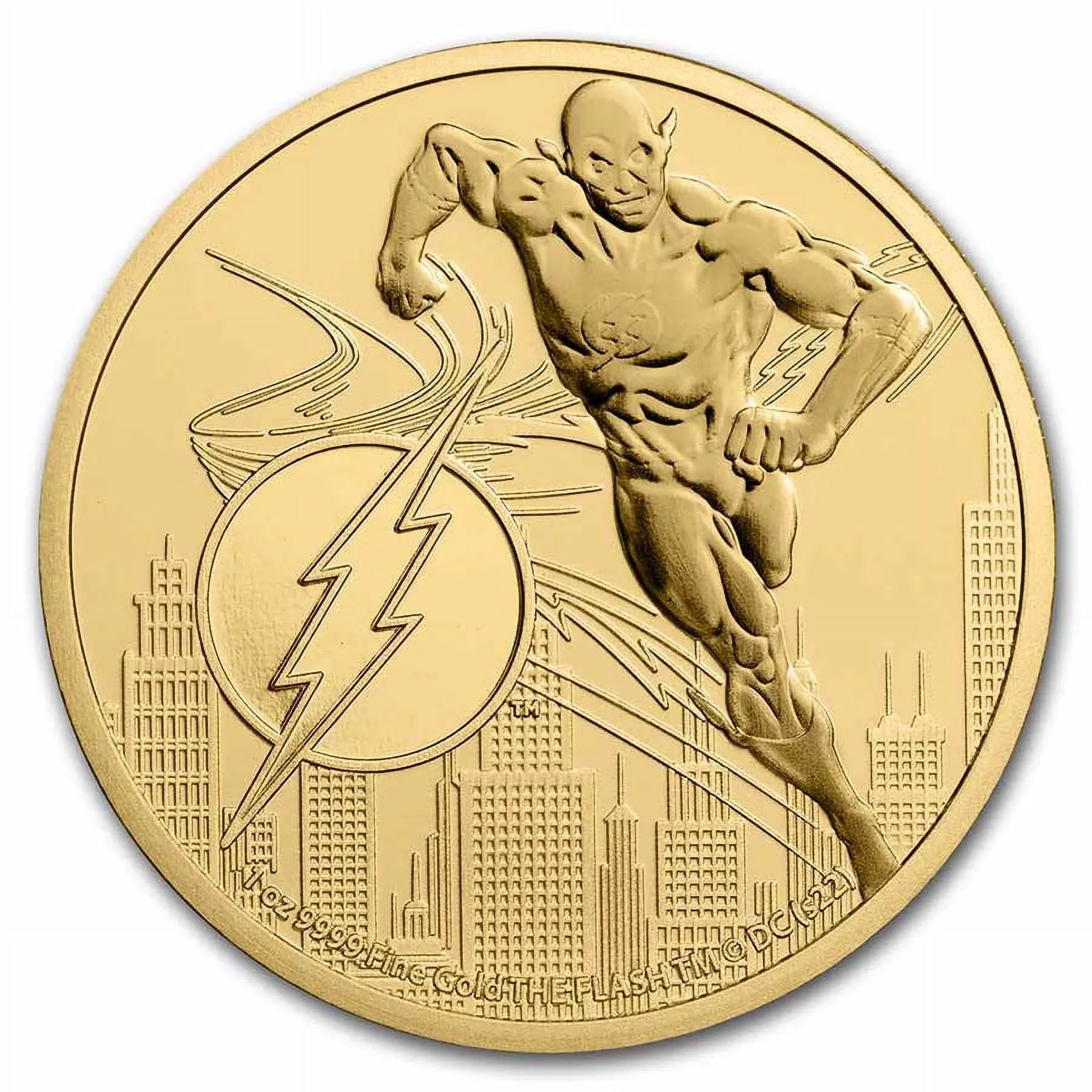 2022 Niue 1 oz Gold $250  Comics Justice League: The Flash