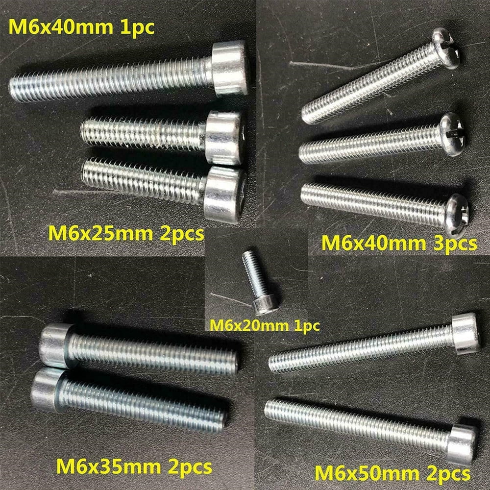 Motor Bolts, Studs, Screws, Washers Set for 2 Stroke yd100/66cc/80cc Engine Kit Gas Bike
