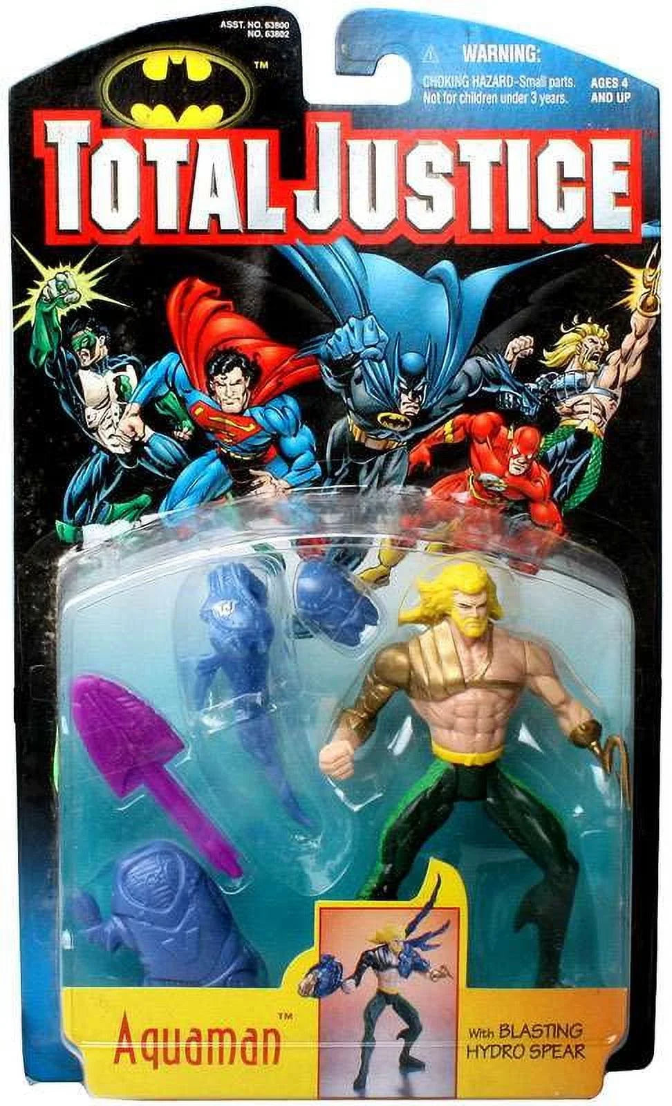 Comics Total Justice Aquaman Action Figure [with Blasting Hydro Spear]