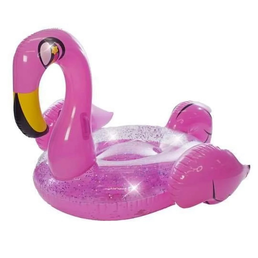 PoolCandy Gigantic Glitter Flamingo Pool Float