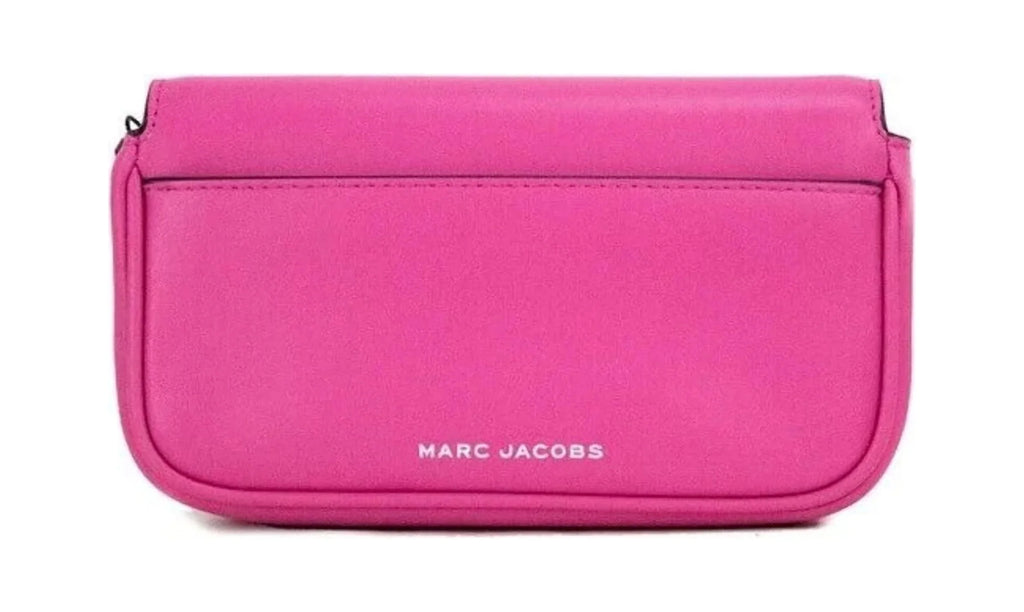 Marc Jacobs The  Marc Mini Shoulder Bag Magenta Smooth Leather Convertible Bag