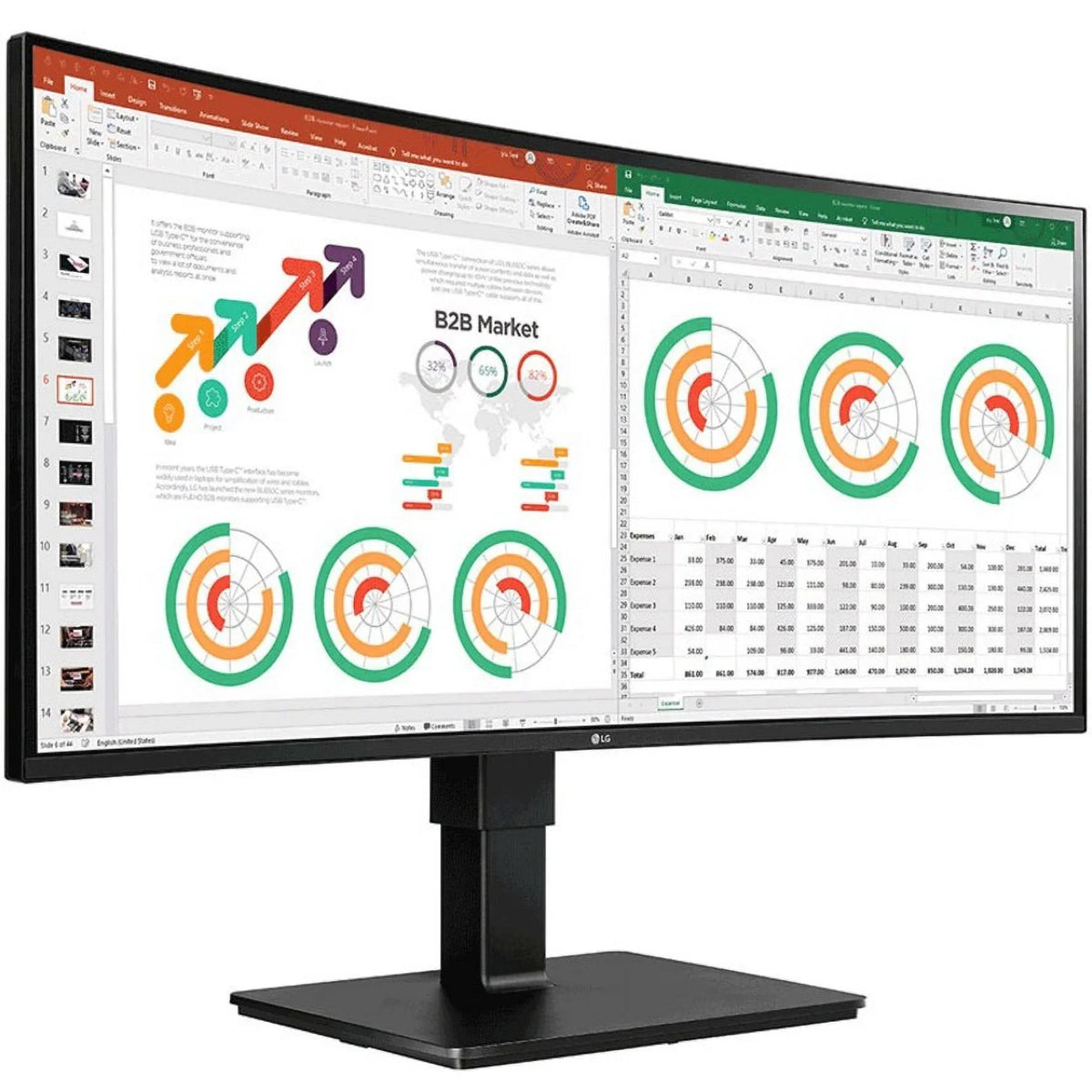 Ultrawide 34BN77C- 34"  Curved Screen Gaming  Monitor - 21:9 - Textured Black, Glossy Black -  Compliant, Textured Black, Glossy Black