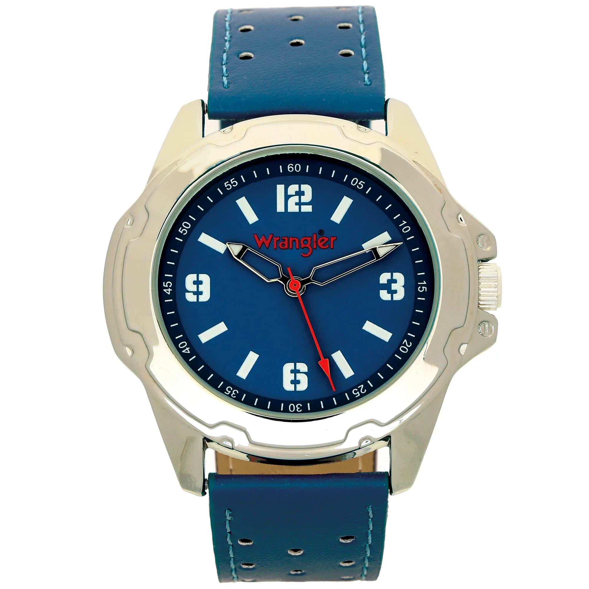 Wrangler 44mm Round Blue Strap Watch