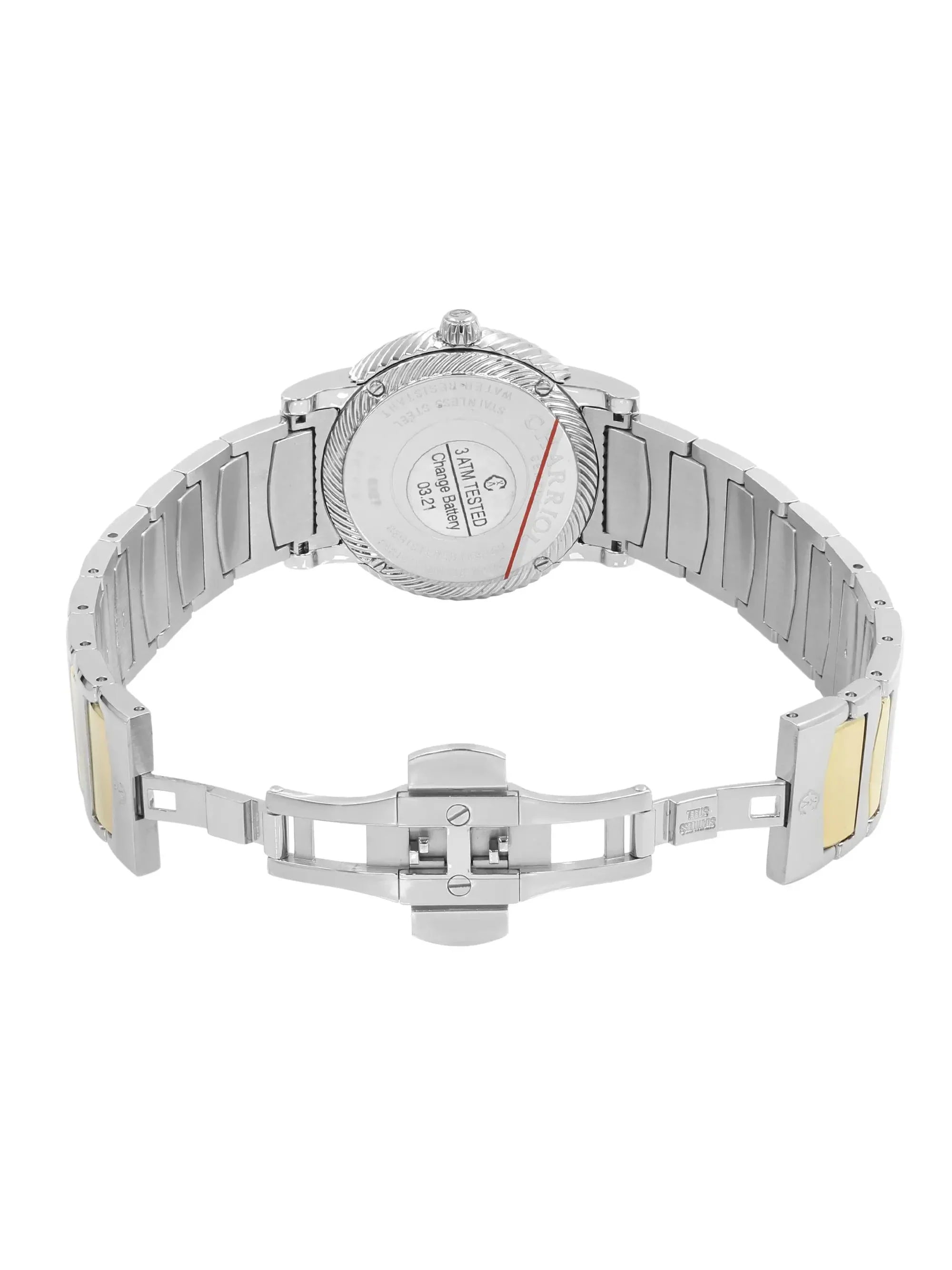New with defects Charriol Parisii 0.40cttw Quartz Ladies Watch .921.001