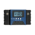 Vistreck 30A Solar Charge Controller 12/24V Auto Focus Solar Panel Controller Battery Intelligent Regulator with 4  Output Adjustable Parameter  Display Timer Setting
