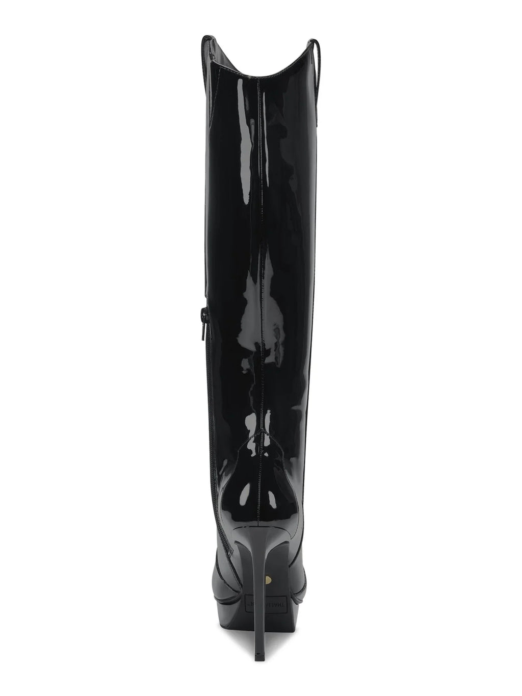 Womens Black 3/4" Platform Comfort Trixi Pointy Toe Stiletto Zip-Up Dress Boots 5.5