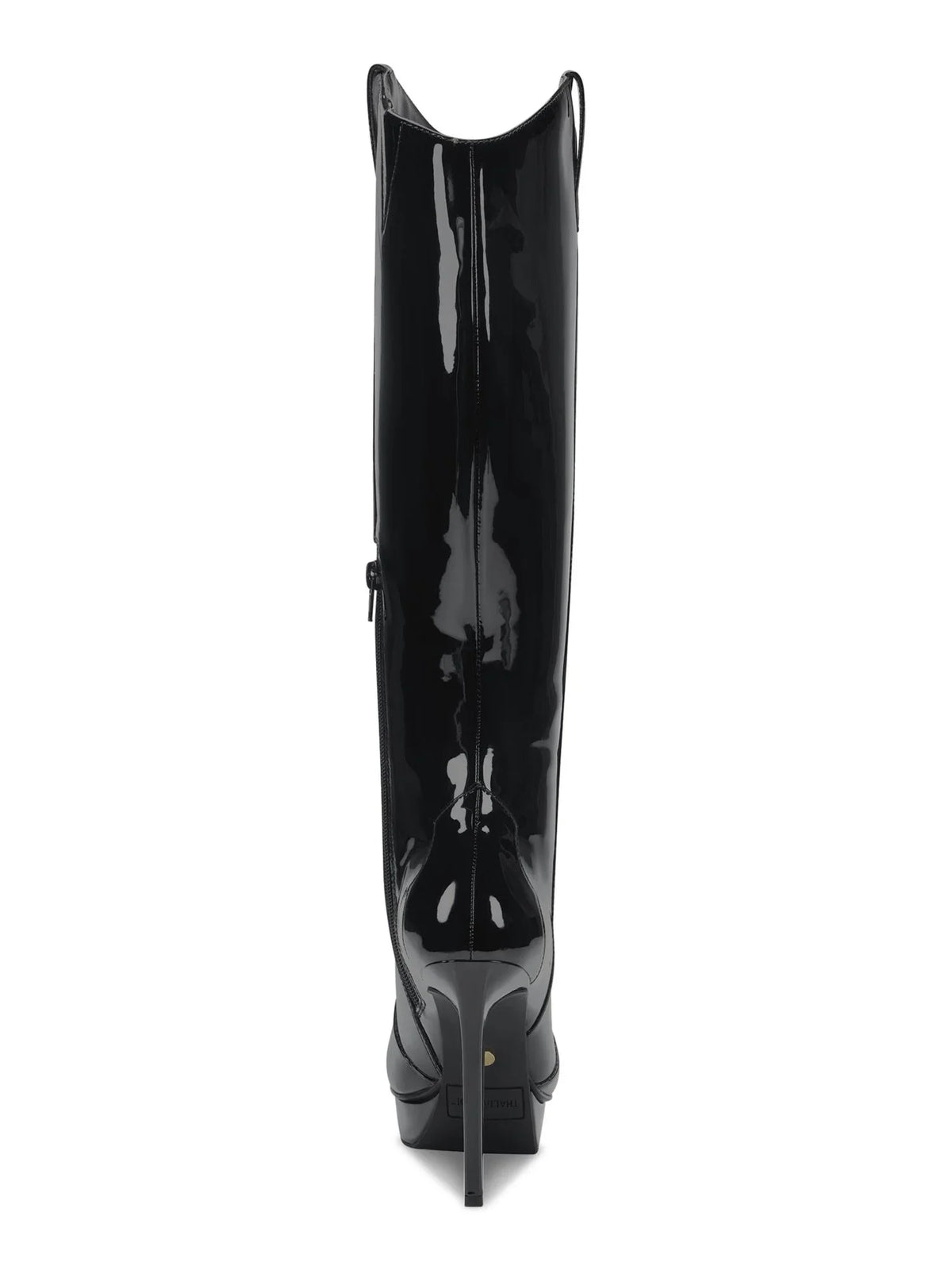 Womens Black 3/4" Platform Comfort Trixi Pointy Toe Stiletto Zip-Up Dress Boots 5.5