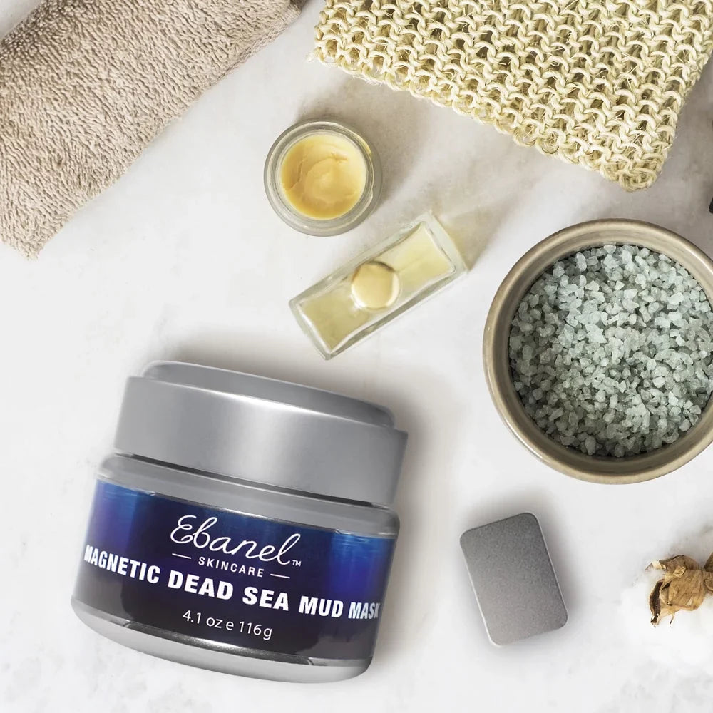 Ebanel Magnetic Dead Sea Mud Mask for Face, 4.1oz Deep Pore Cleansing Moisturizing Face Mask