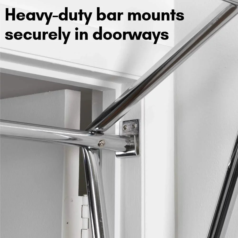 Adjustable Doorway Pull Up Bar, Up Bar For Door Frame, Strength Training Pull-Up Bars, Secure Door Mount, Exercise Bar With 300Lbs Capacity For Home Gym