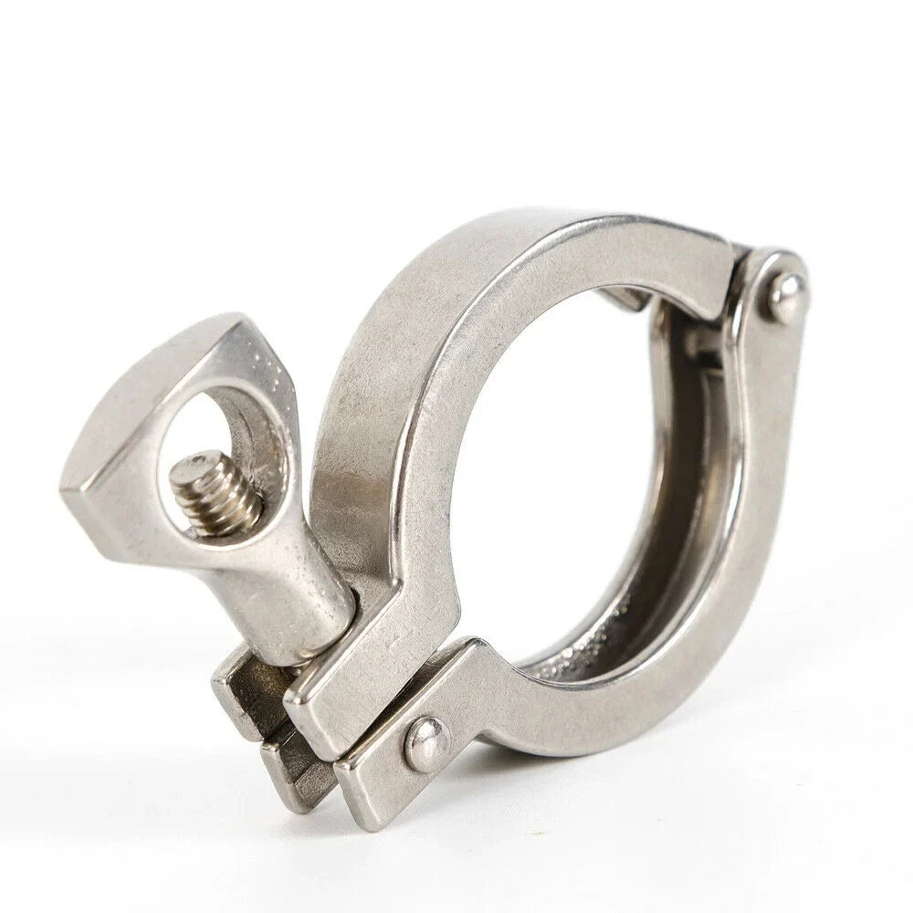 10PCS Stainless Steel Quick-loading Clamp for Machine Tools，Ships, Sewage Treatment Water Oil Gas for Soft or Hard Pipe Links