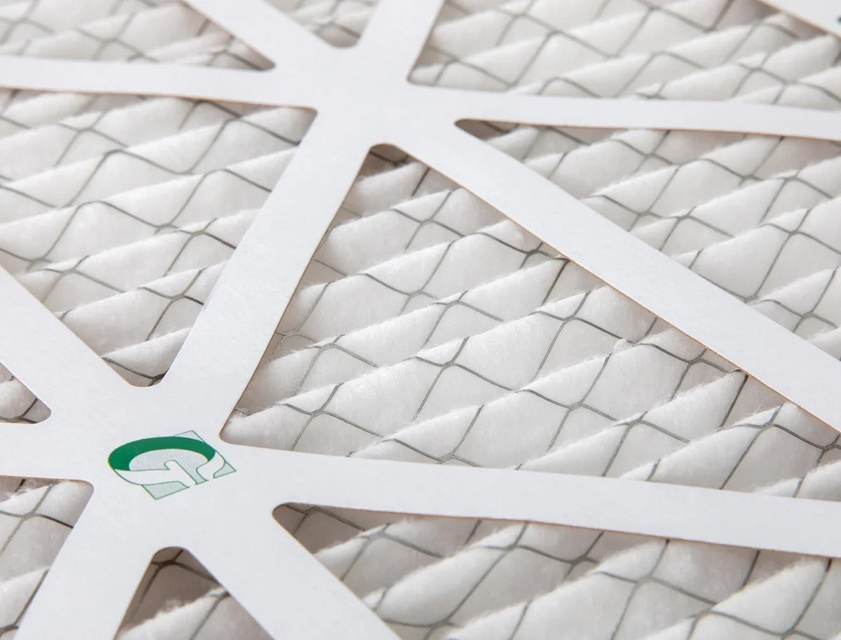 12x20x1  10 Pleated  Air Filters by Glasfloss. ( Quantity 5 ) Exact Size: 11-1/2 x 19-1/2 x 7/8