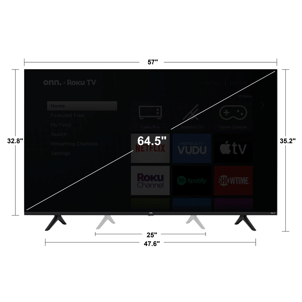 onn. 65" Class 4K (2160p)   Roku Smart   100021261
