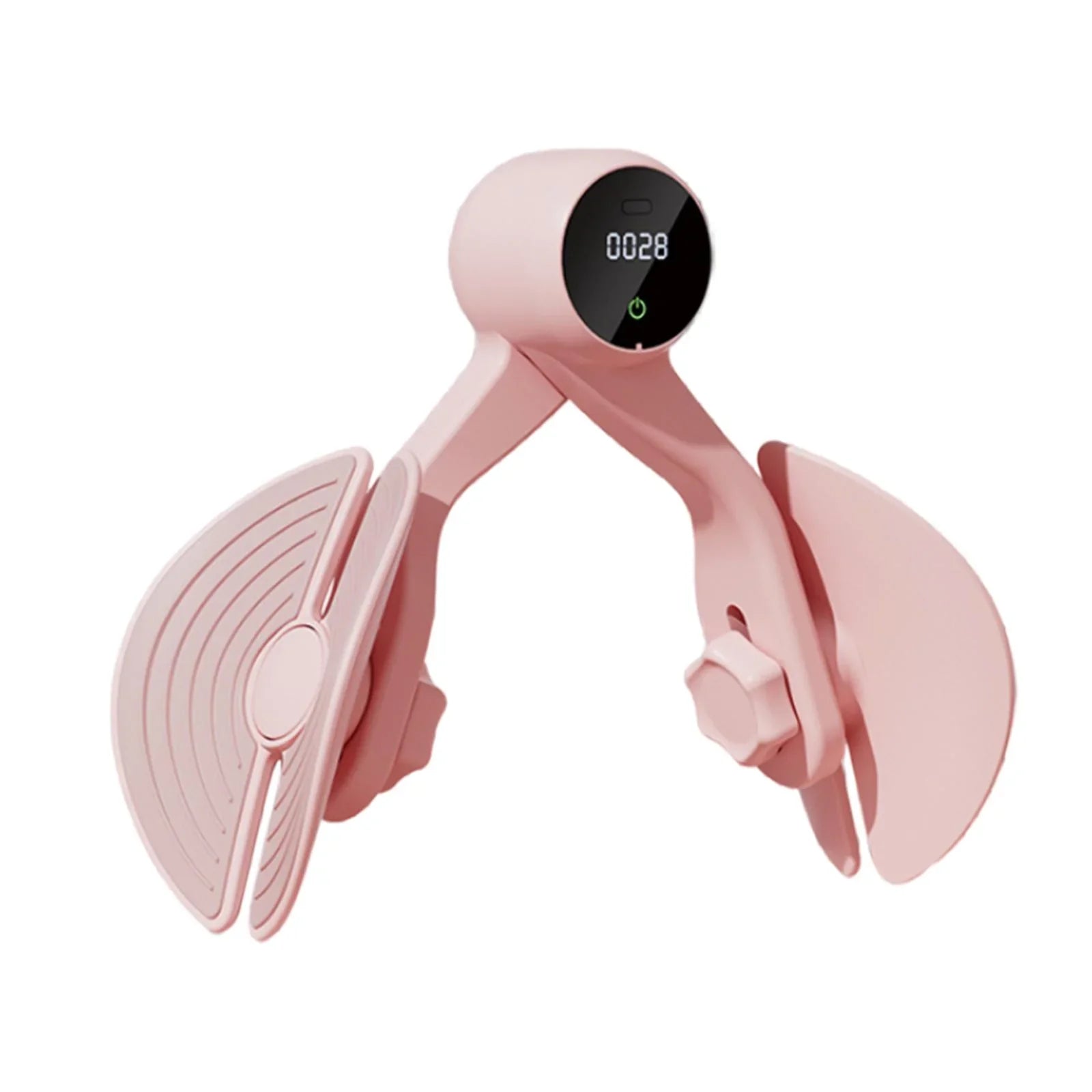 Inner Thigh Exerciser, Hip Trainer with Counter, Leg Machine Thigh Muscle Strengthening, Workout Home Gym Compact, Hip Thigh Exerciser Trimmer Pink