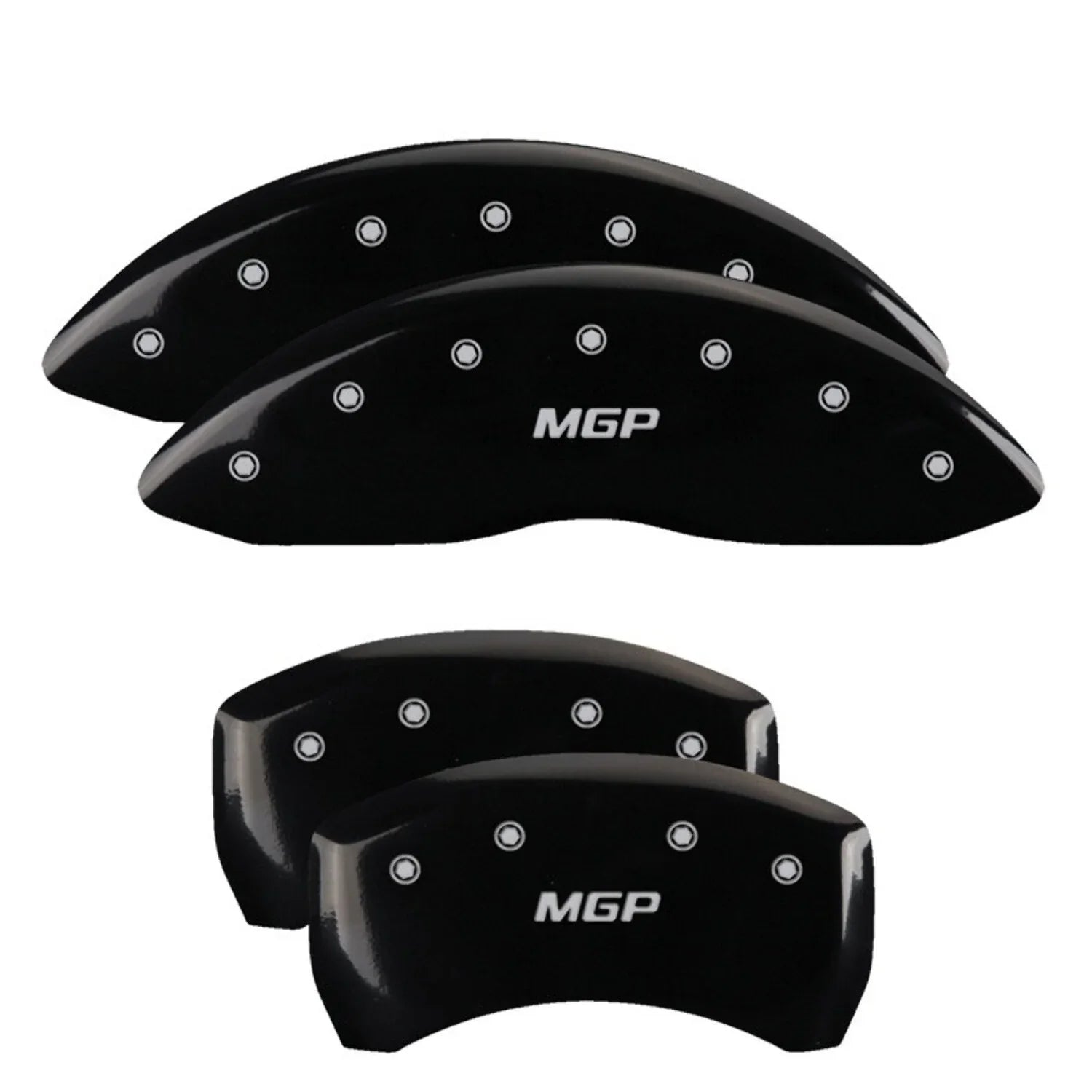 4 Caliper Covers Engraved Front & Rear  Black finish silver ch Fits select: 2013  300, 2012  300C