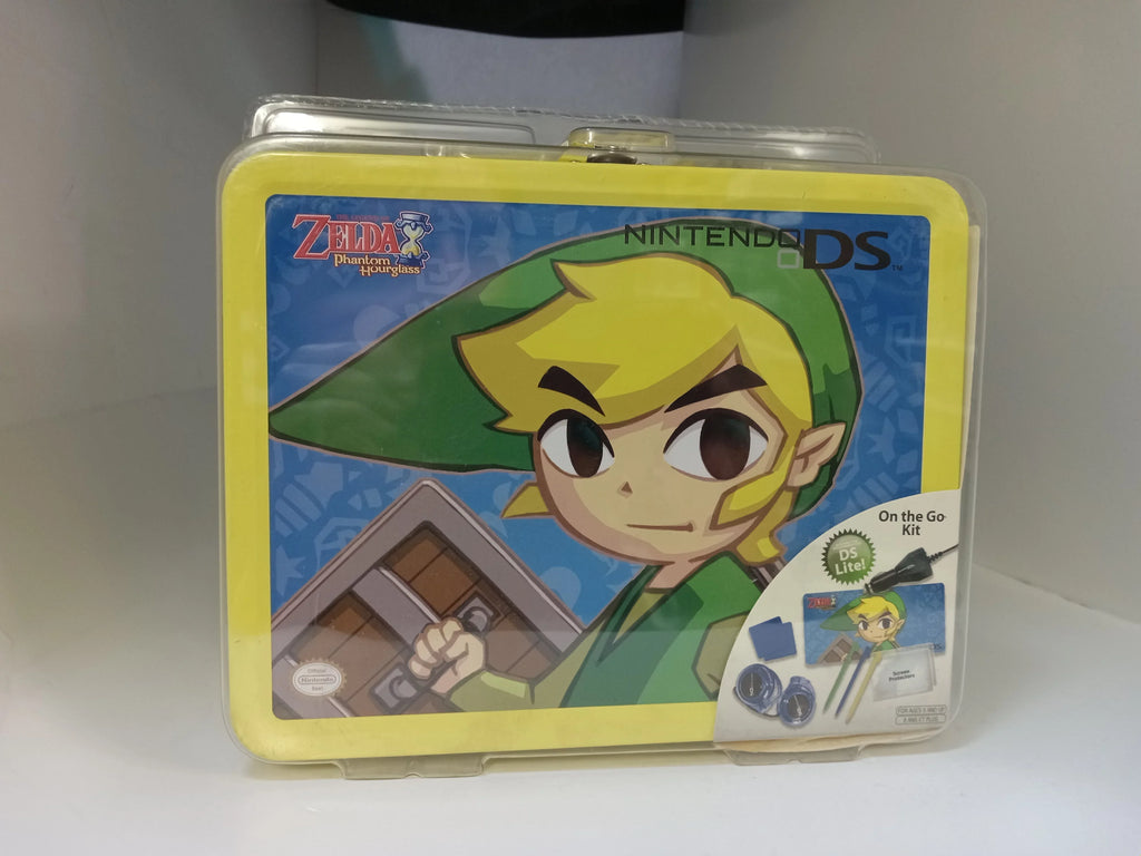 Factory Sealed Zelda lunch box - System Skin, Car Adapter and More for Nintendo  lite