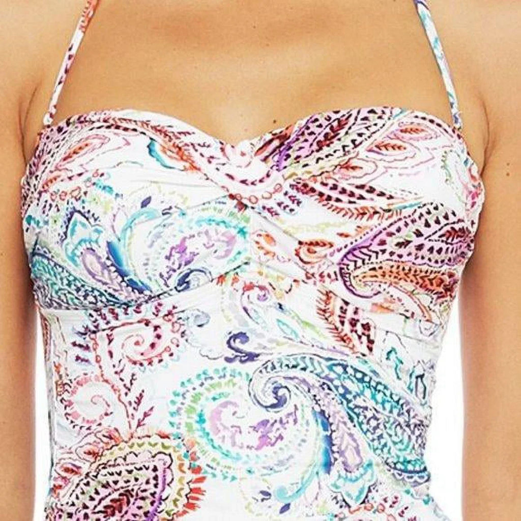 Lauren Ralph Lauren  Captiva Paisley Twist-Front Tankini Swim Top,  4