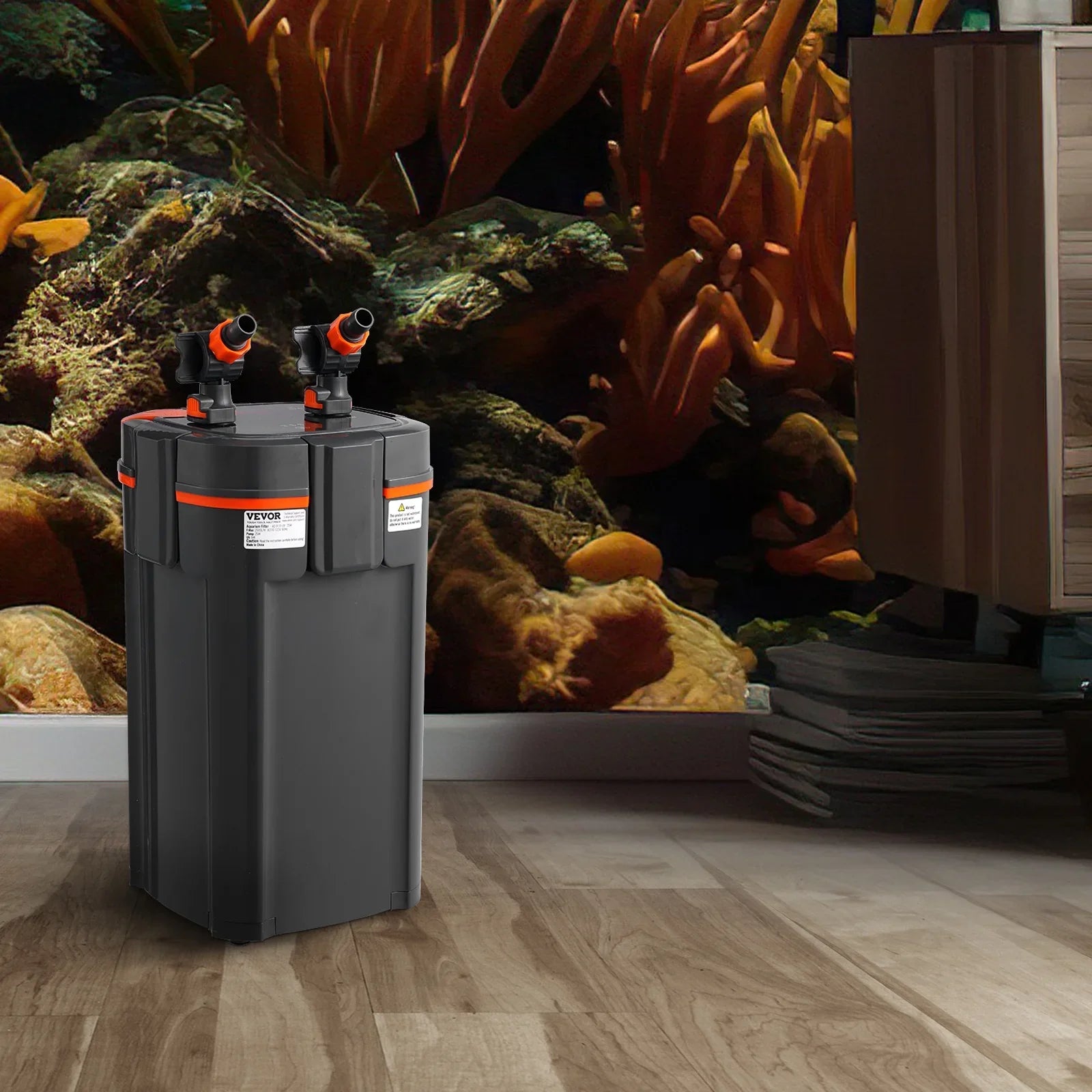12w  Aquarium Canister Filter 100 Gallon Lamp Fish Tank Quiet