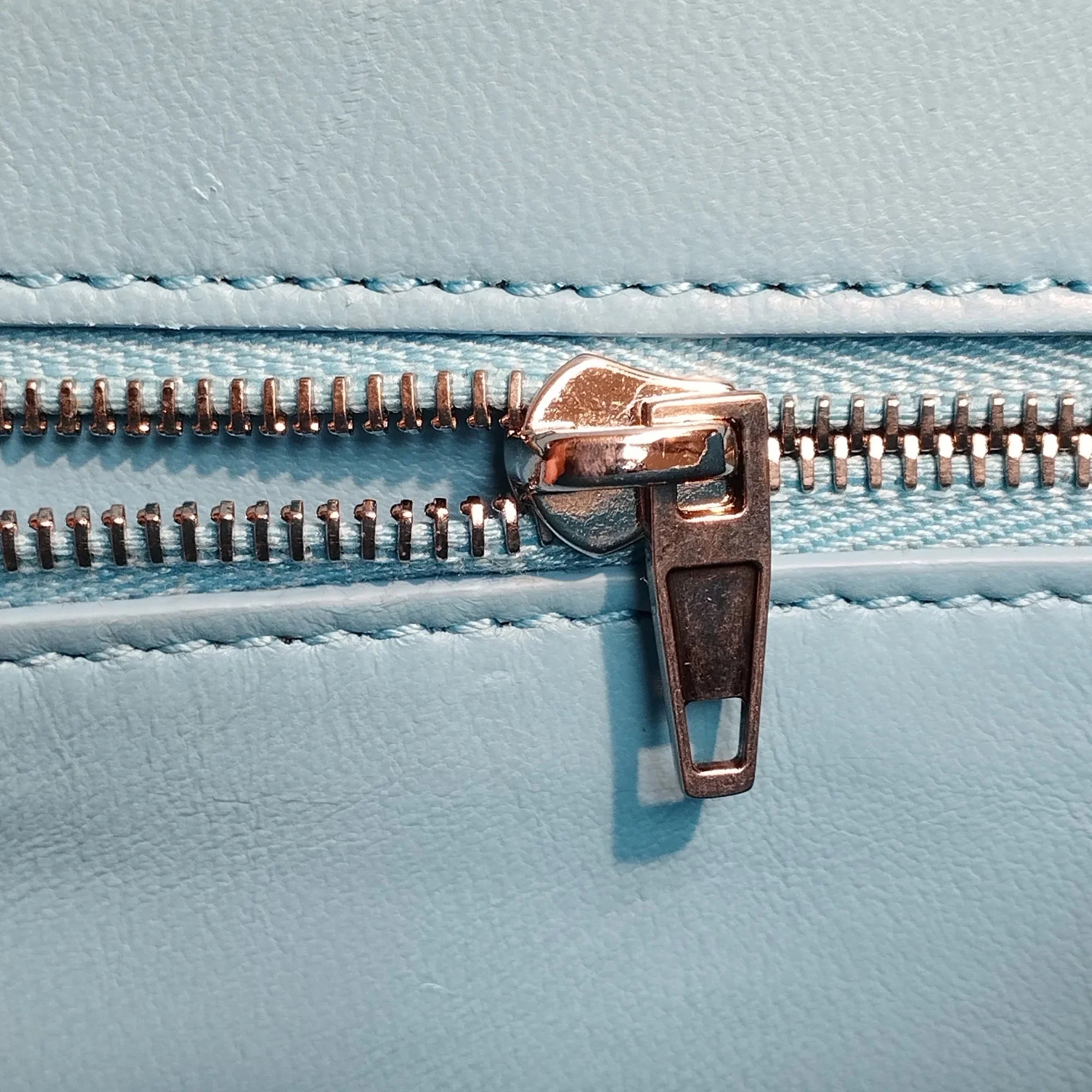 Pre-Owned Authenticated Balenciaga Hourglass  Satchel Calf Leather Blue Unisex (Good)