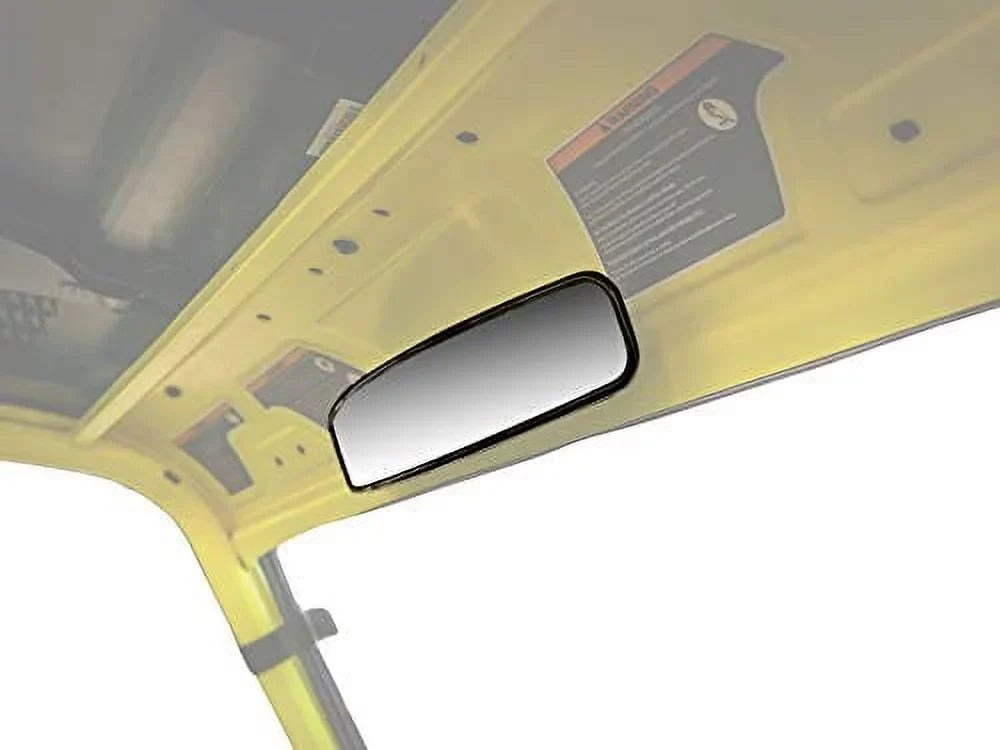 SuperATV Curved  Rear View Mirror for Can|Am Defender  5 /  8 /  10 /  |17" x 3" Convex Can Am Rear View Mirror|Ultra|Wide Viewing Angle|Aluminum Clamps and Mirror Frame|-018-02