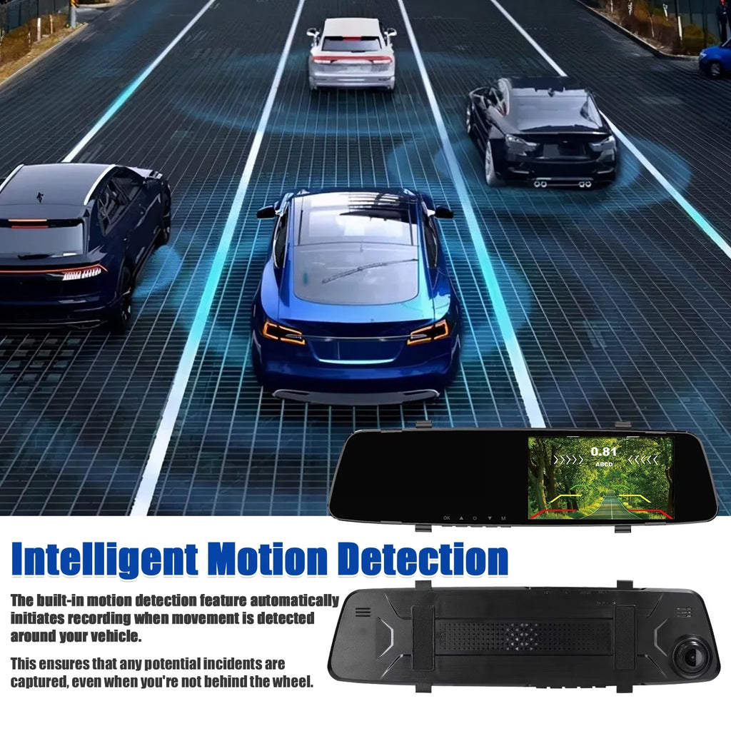 Dazzduo Dash Camera,Dash Camera Rear Dual Camera Dual Camera 4.3 Radars Rear Dual Inch Screen Support Reverse Radars Rear 4.3 Inch Screen 1080P  Dash Camera 4.3 Inch 4 Reverse Radars Rear 1080P 4