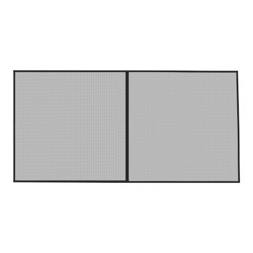 Pure Garden Garage Screen Door - Mesh Mosquito Net to Cover 2-Car Garages, Black  7.45 Lbs (1 Pack)