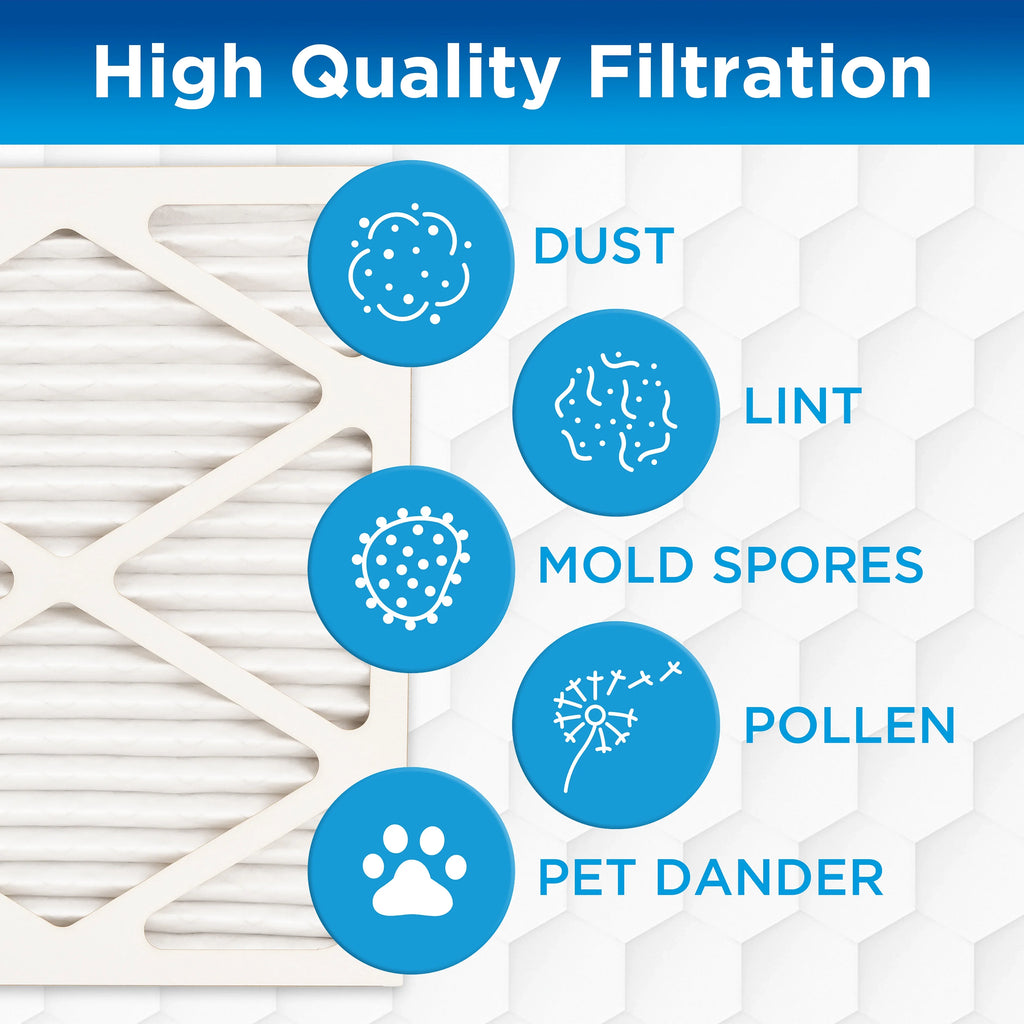 Germ Guardian 16x25x1  12 Pleated   Furnace Air Filters (4-Pack)