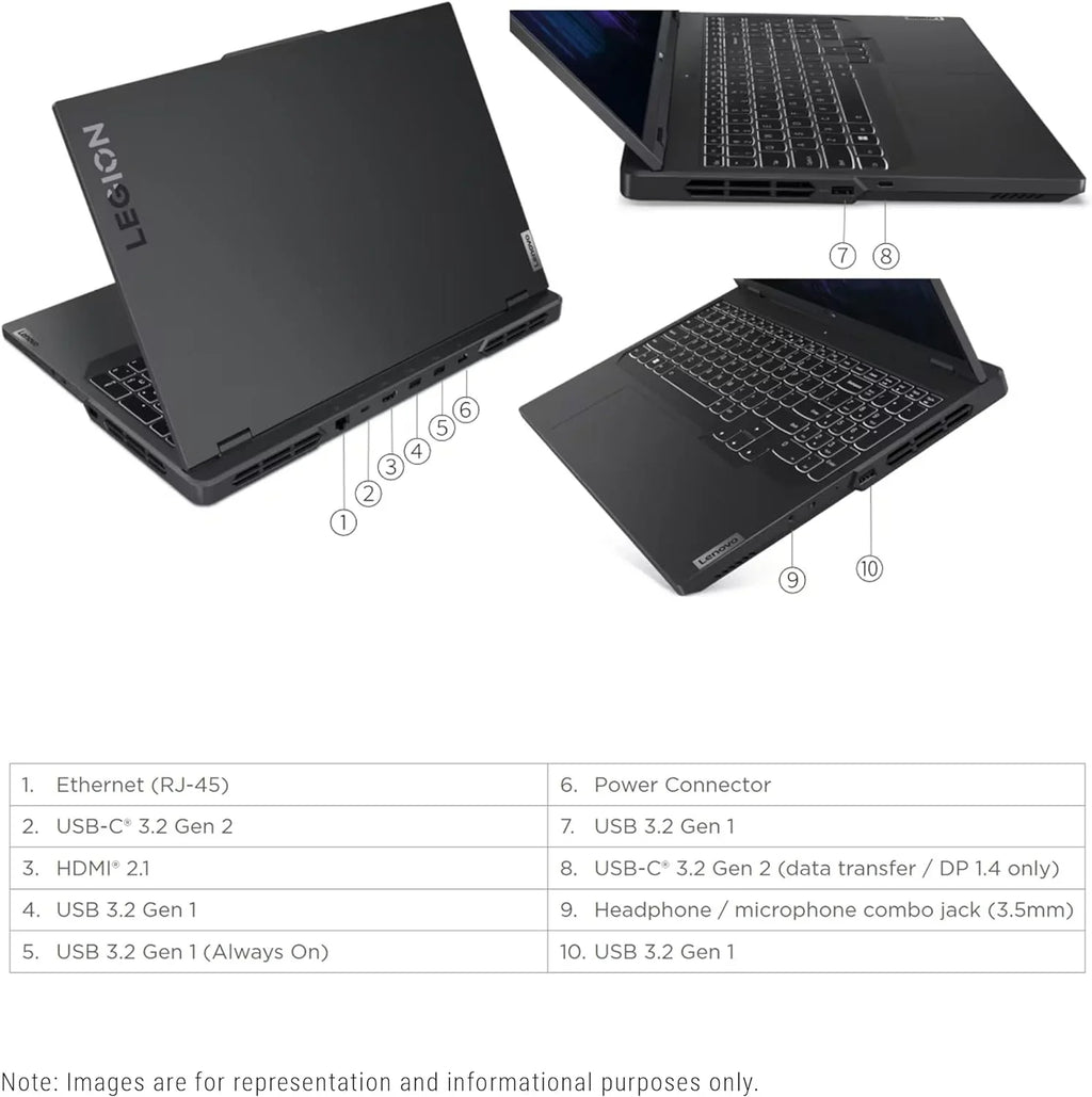 Lenovo Legion Pro 5i Gaming Laptop, 13th Gen Intel Core i7-13700HX, 16   Ram, 1  PCIe , 16" (2560x1600), Nvidia Geforce  4060, Windows 11 Home