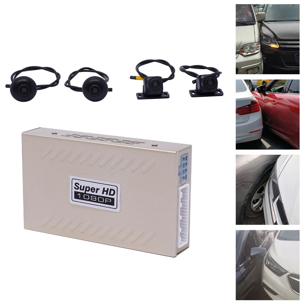 Miumaeov 1080P 4-camera Car  Recording 360° Seamless Bird View Panoramic System Kits