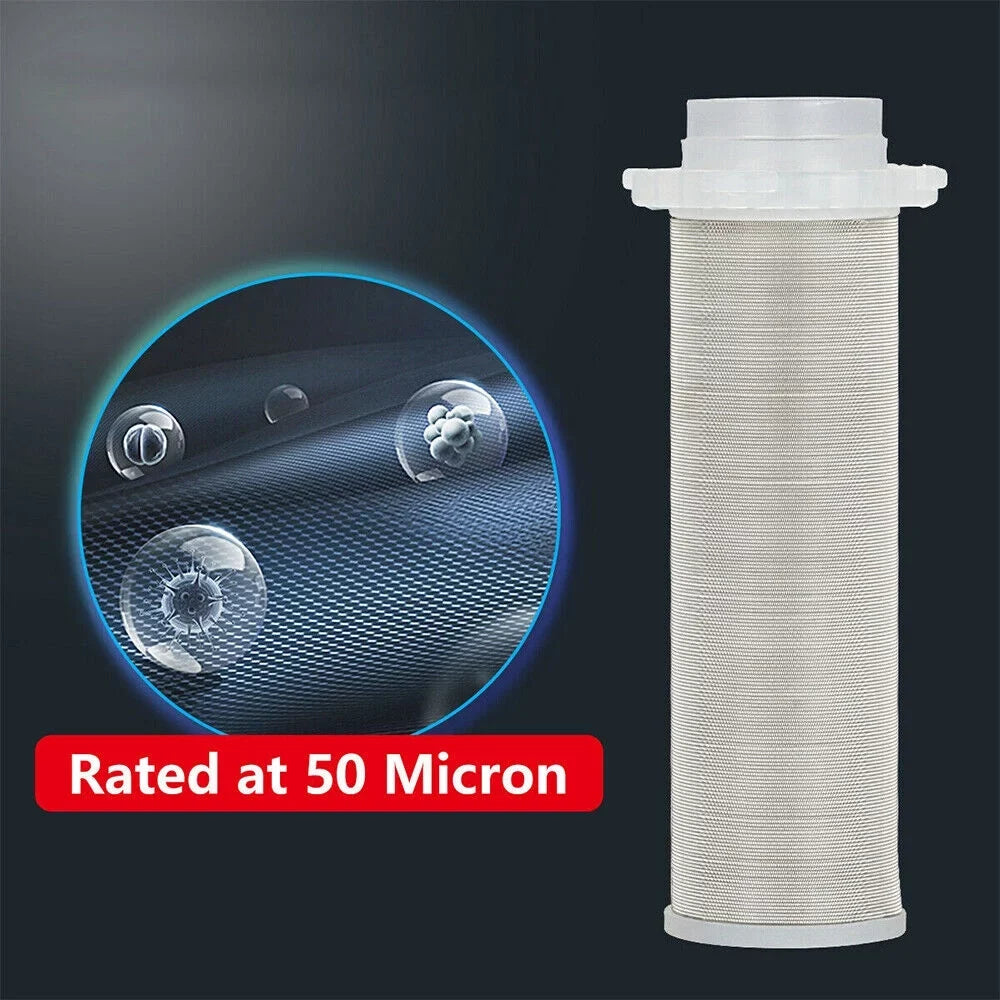 KingFurt Spin Down Sediment Filter - Durable 316L Material, Reusable Design to Save Costs - Fits All Pipes, Easy Maintenance