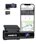 4K Dash Cam with , Front and Rear Dash Cameras with Built-in , 170° Wide Angle, , Night Vision, Loop Recording, Parking Monitor,   Update(64GB Card Include）
