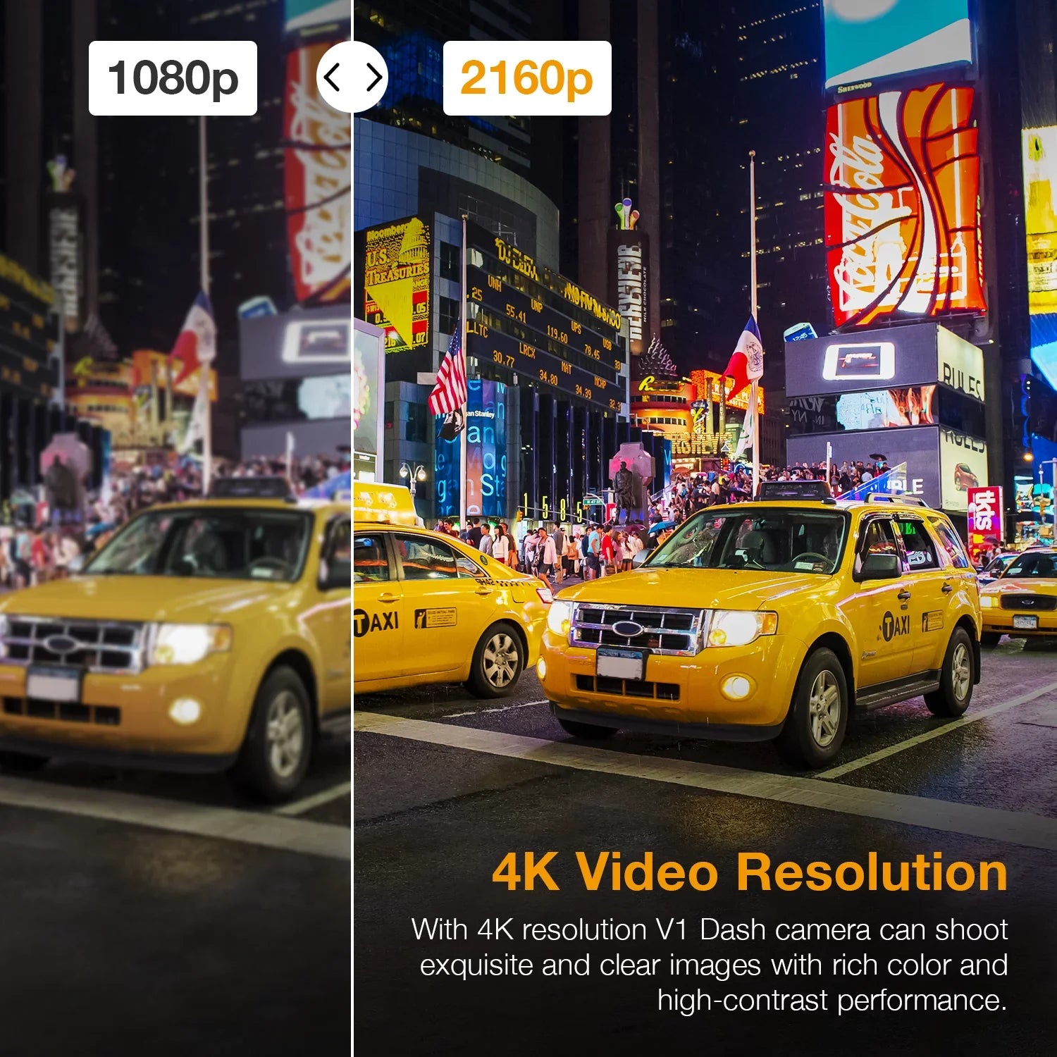 Rexing -4K Ultra  Car Dash Cam w/Wi-Fi and
