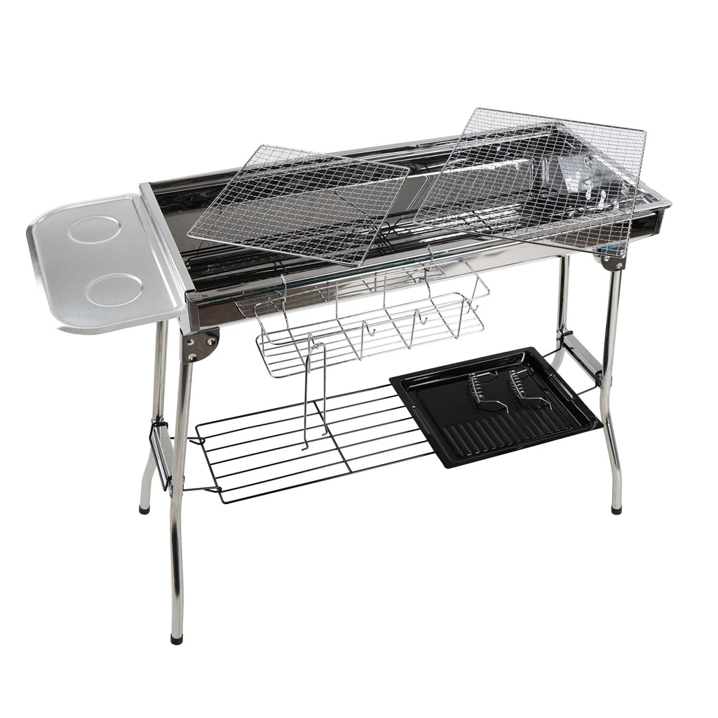 Neature Portable Charcoal Grill for Camping - 26.8in Tall Foldable  Grill
