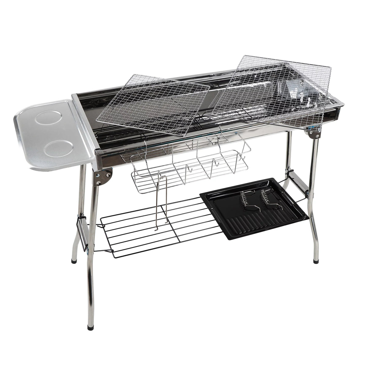 Neature Portable Charcoal Grill for Camping - 26.8in Tall Foldable  Grill