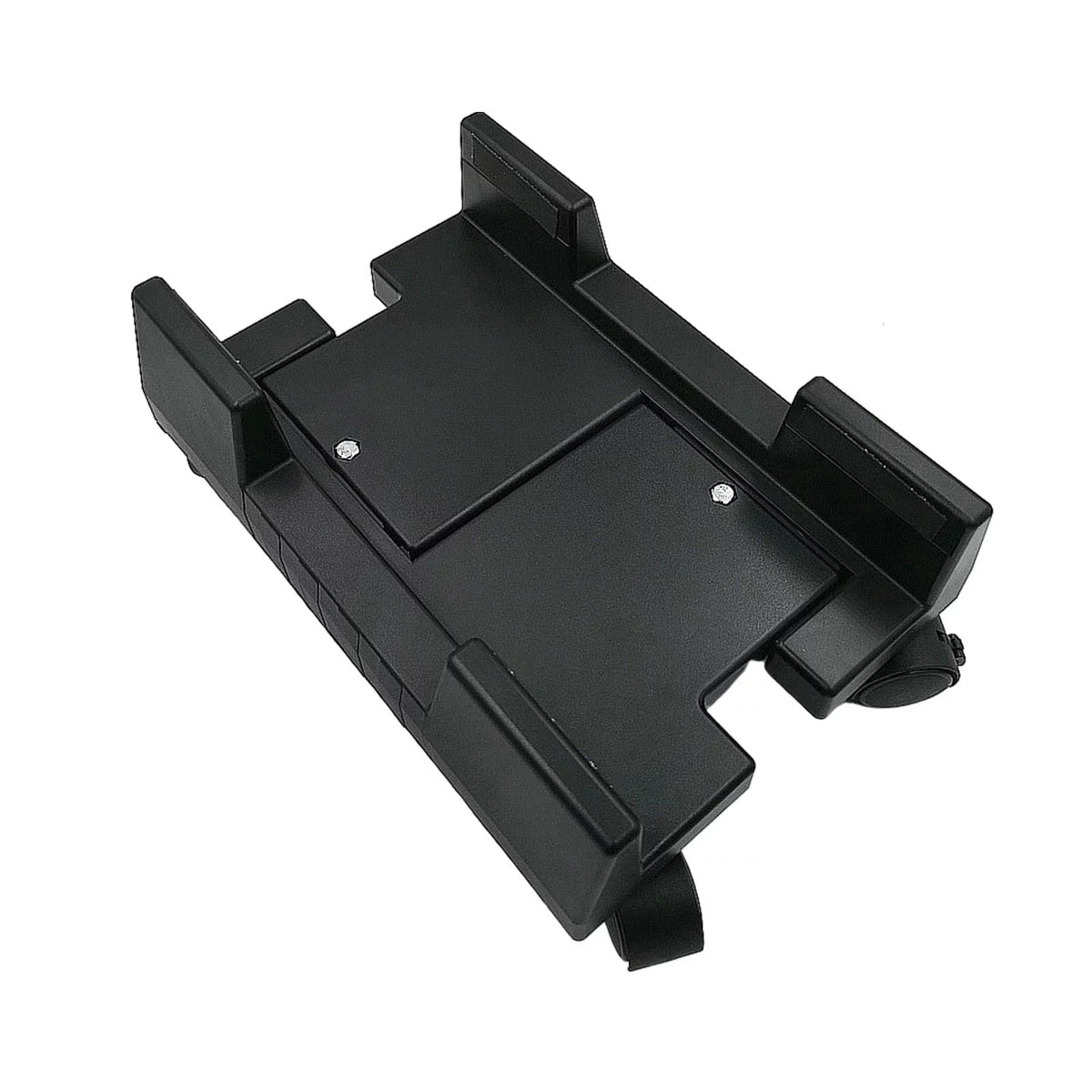 Holder Mobile Computer Stand ,Rolls for Premium Fits Most Computer Cases , Felts Pads on Clamps Black