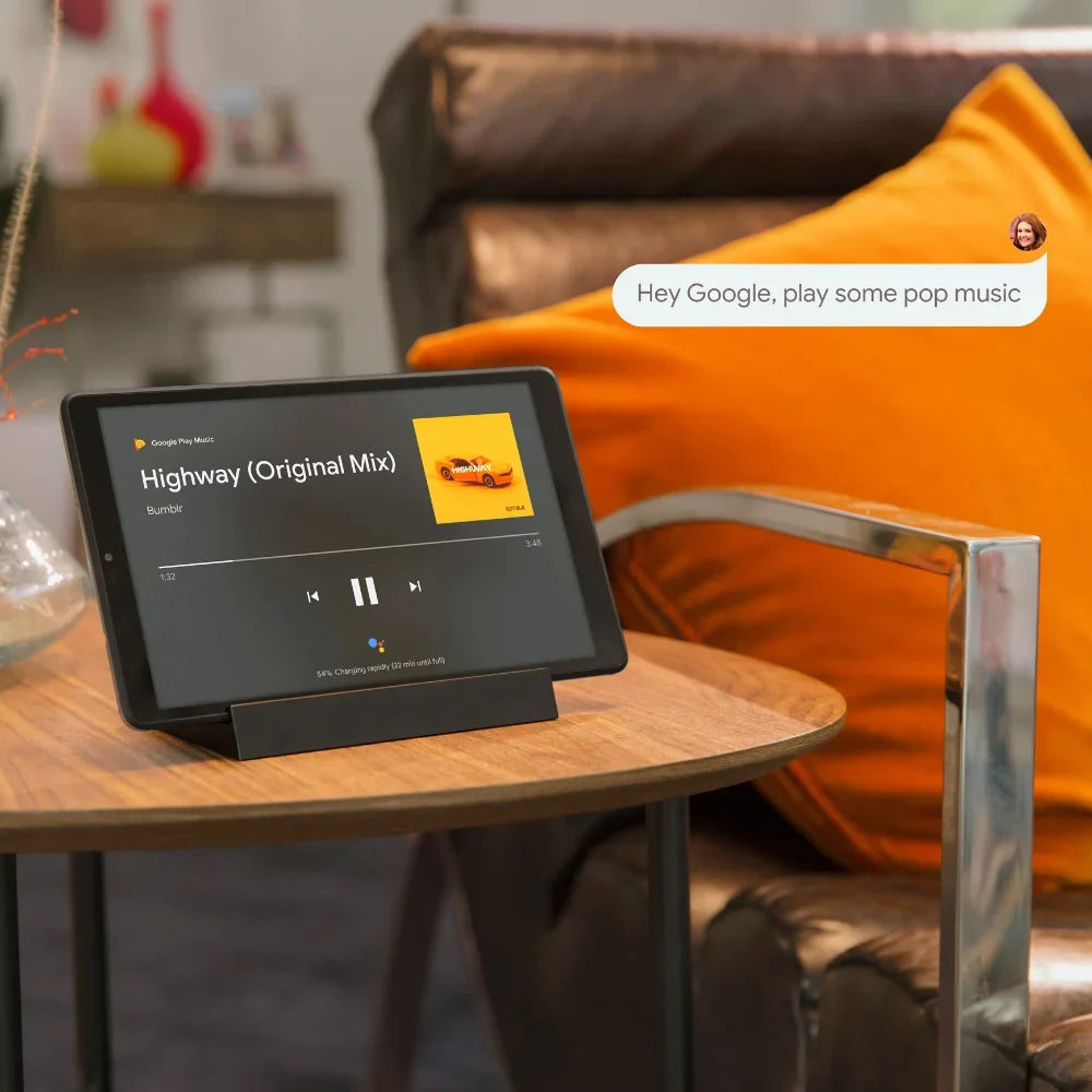 Lenovo Smart Tab  8" Tablet with Google Assistant, 32GB Storage, 2GB Memory, 2GHz Quad-Core Processor, Android 9 Pie,  Display