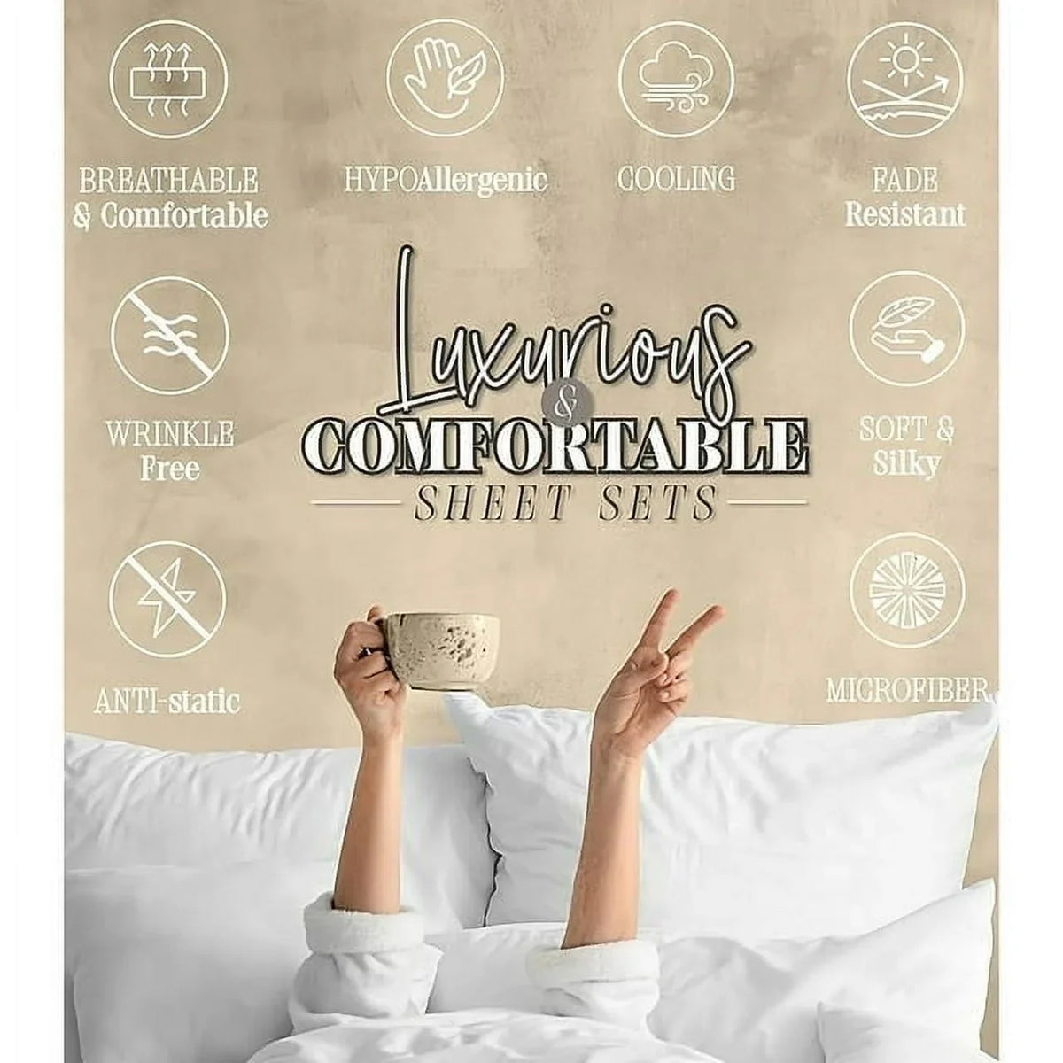 1500 Series Egyptian Quality Bedding Collection Deep Pocket, Wrinkle & Fade Resistant,Queen Red