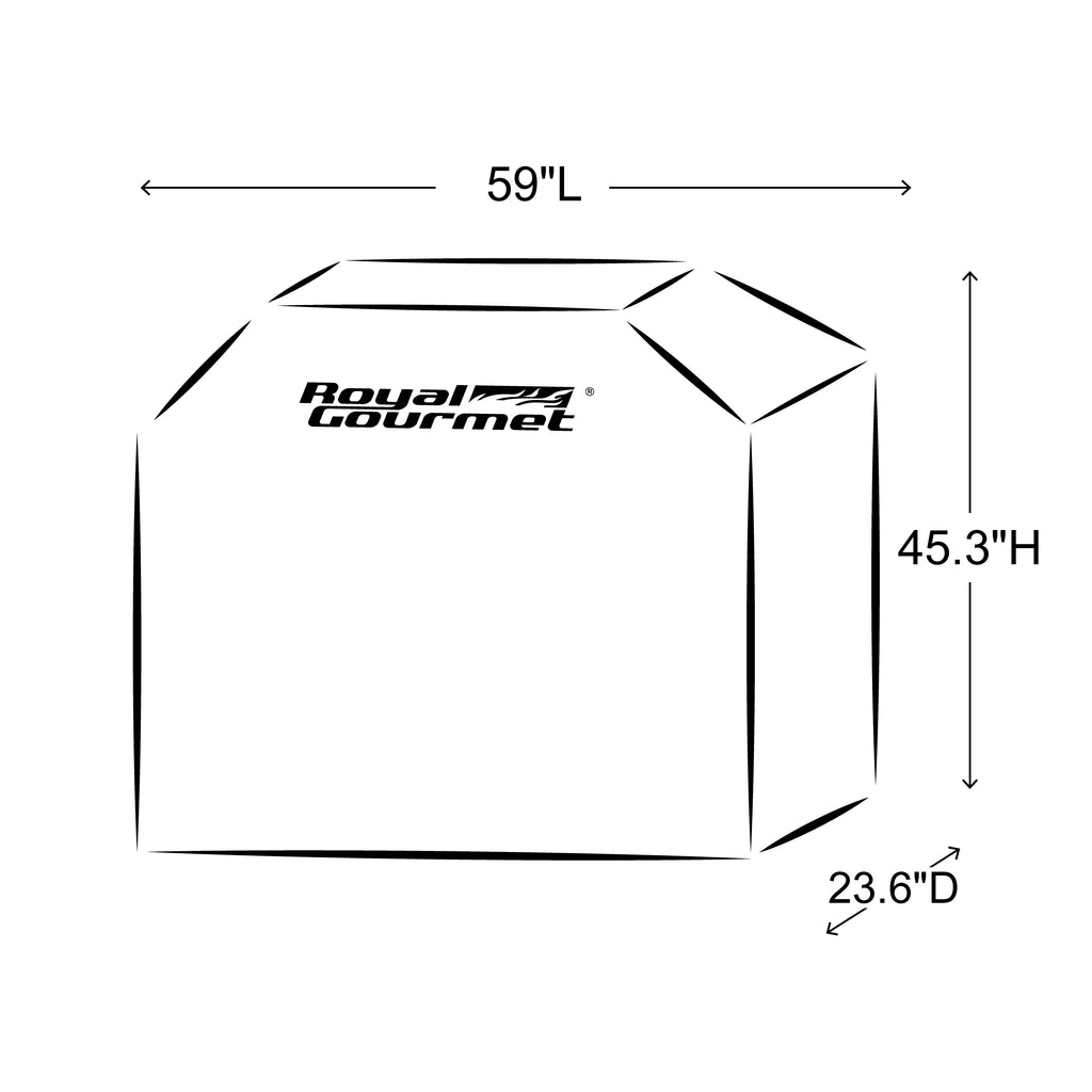 Royal Gourmet 59" Grill Cover Oxford Waterproof Heavy Duty