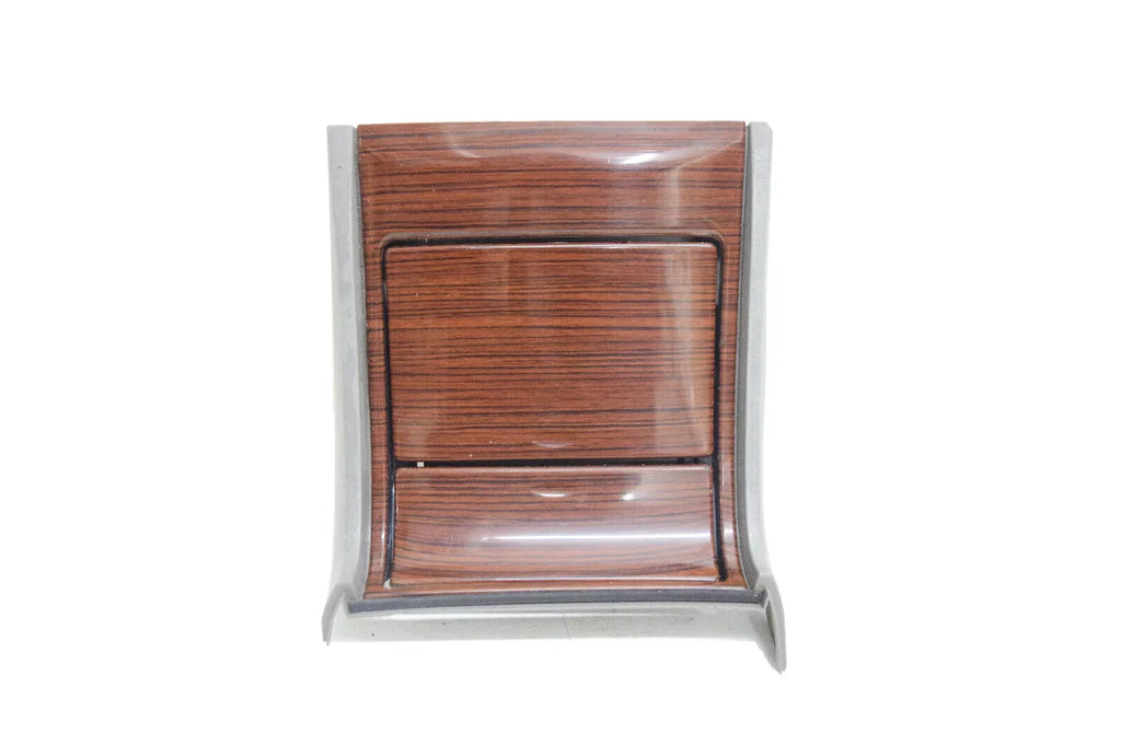 Center Console Cup Holder Woodgrain + Gray Compatible With 03 04 05 06 Cadillac Escalade