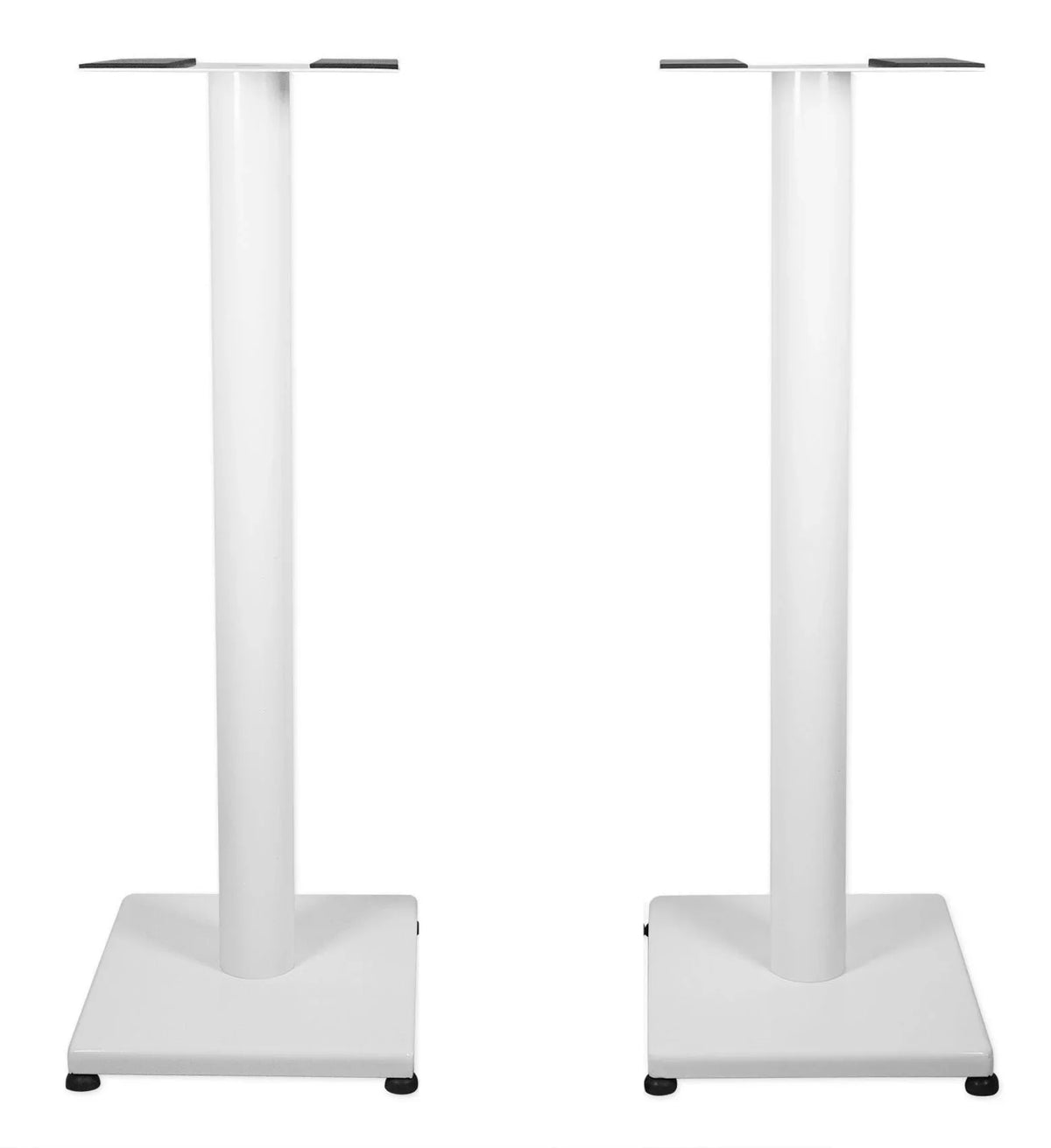 Pair Rockville  29" Steel Studio Monitor Recording Studio Stands in White