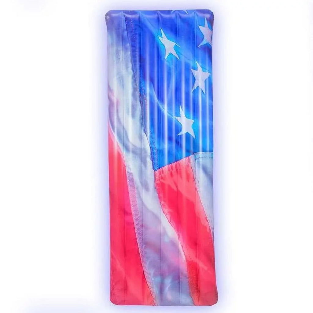 PoolCandy  Stars & Stripes  Light-Up Pool Raft