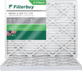 Filterbuy 24x25x1  8 Pleated   Furnace Air Filters (3-Pack)