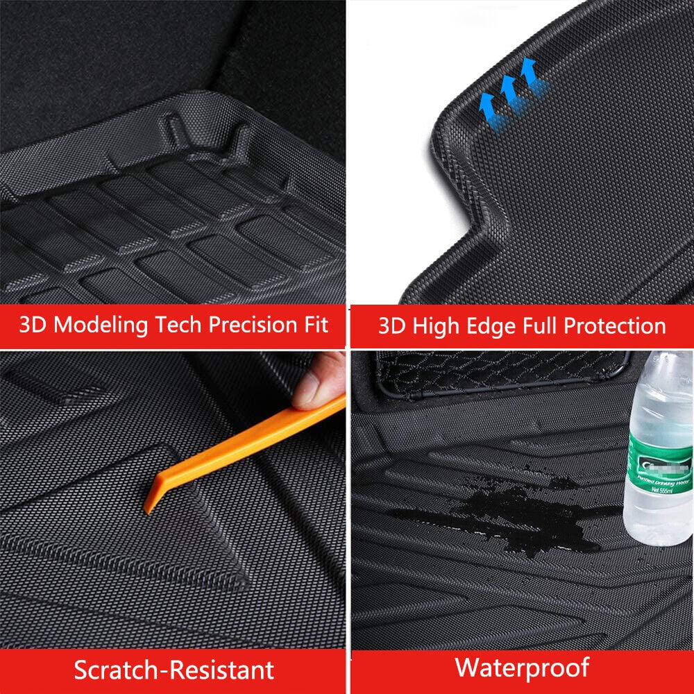 for Jeep Cherokee 2019-2023 Waterproof Custom Carpets Trunk Liner  Cargo Mats