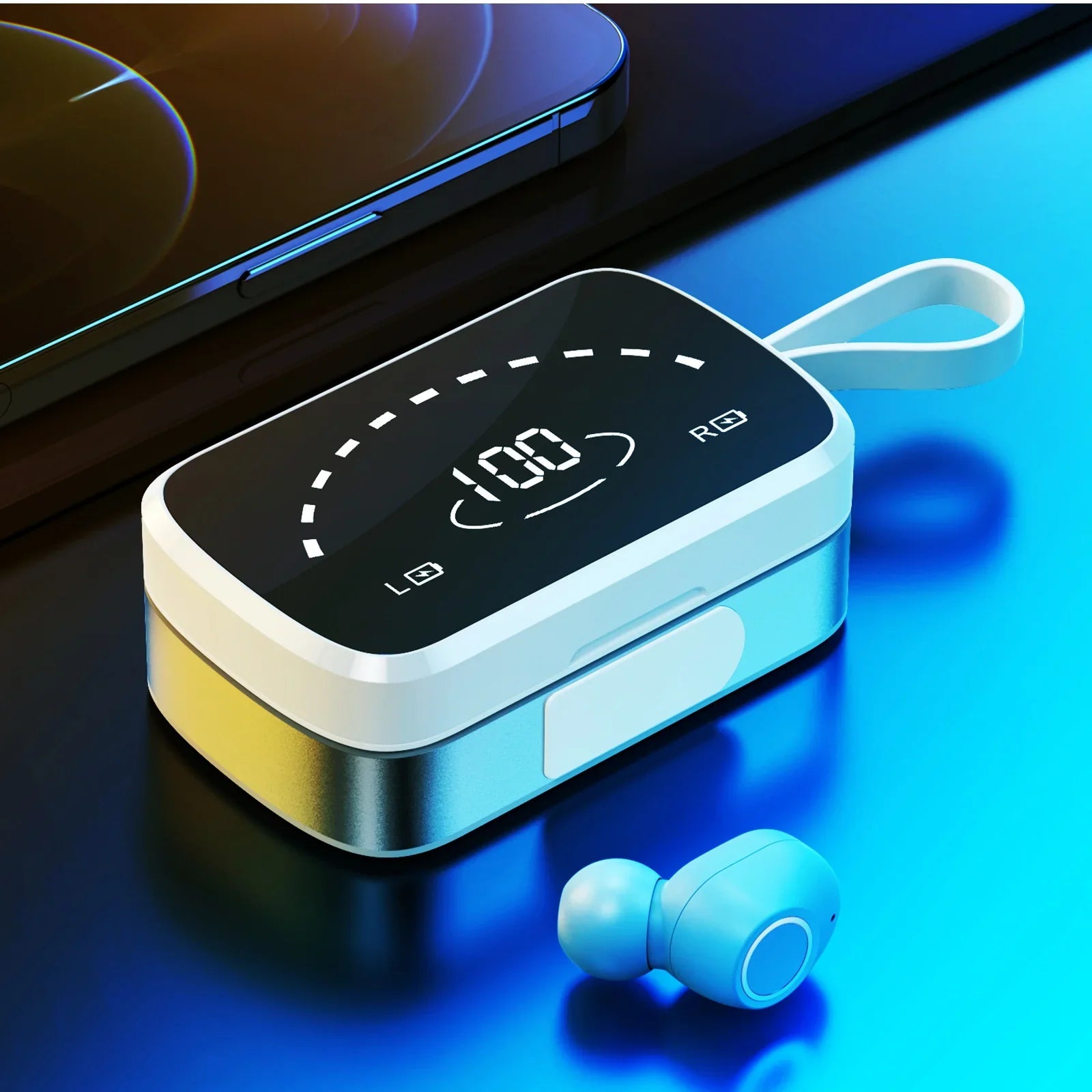 Wireless Earbuds Bluetooth Sport Headphones Premium Fidelity Sound Quality Charging Case Digital  Intelligence Display Earphones Built-in Mic Headset for Allview  Soul Pro